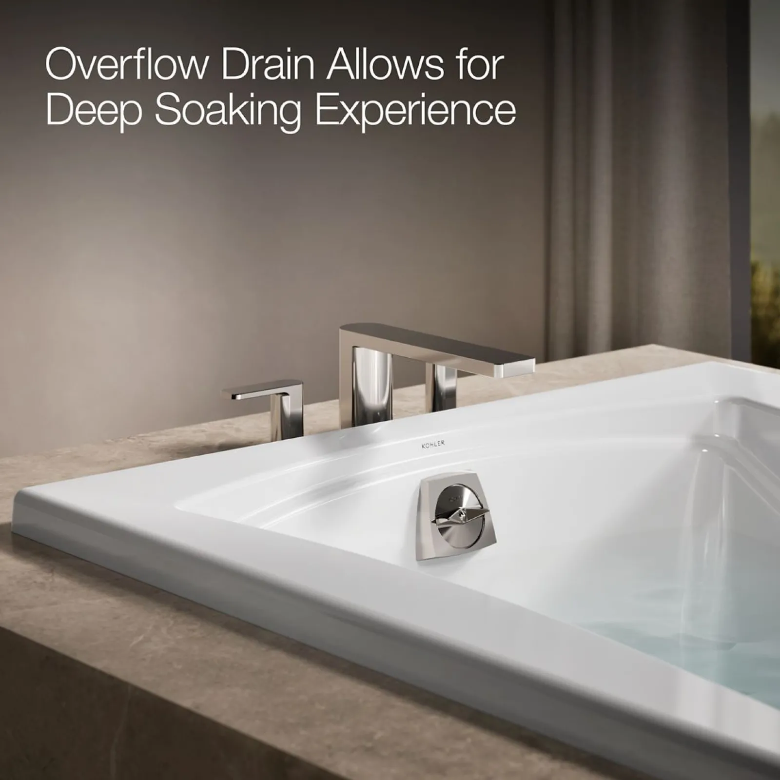 66" x 36" drop-in Heated BubbleMassage™ air bath with Bask® heated surface^Kohler Discount