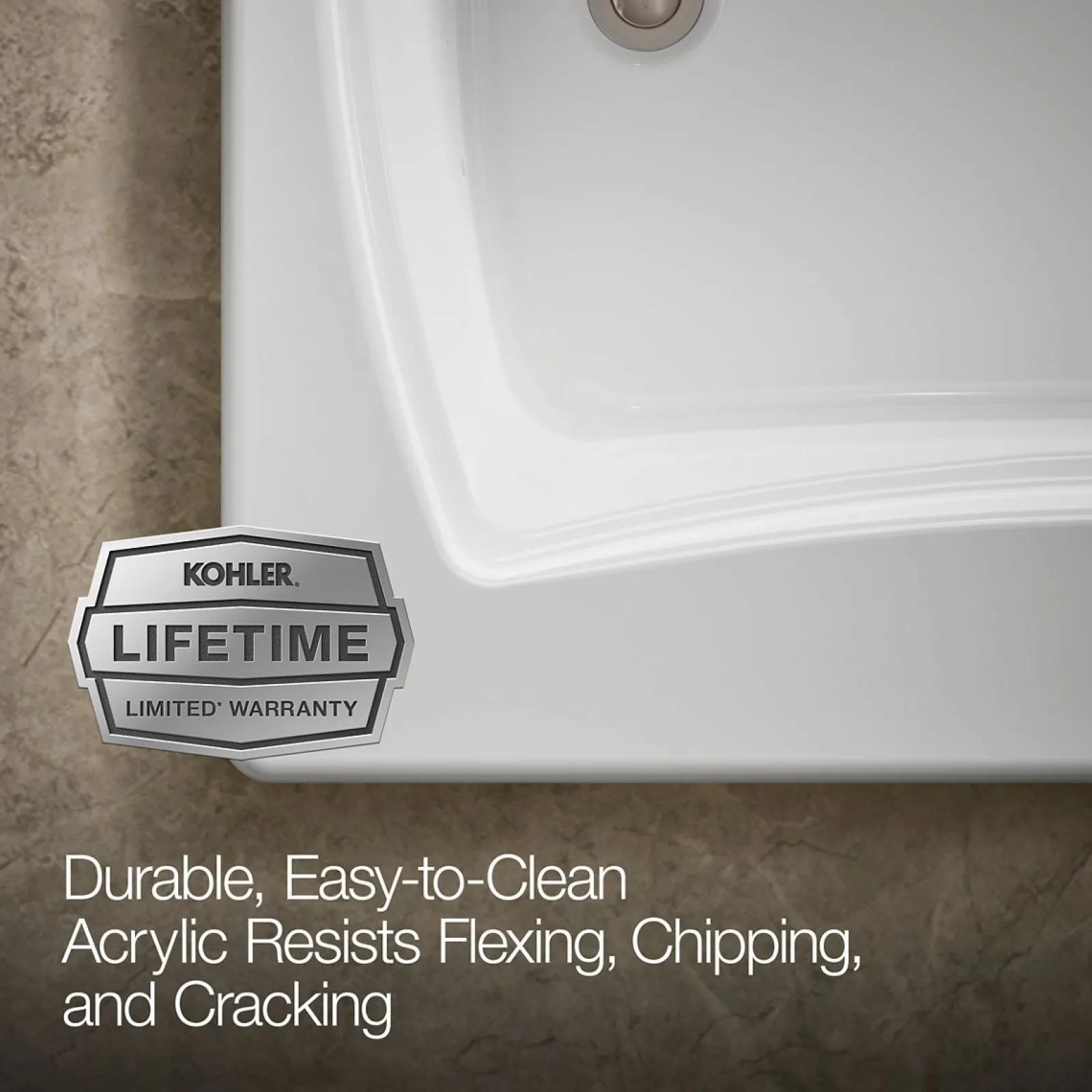 60" x 36" drop-in Heated BubbleMassage™ air bath with Bask® heated surface^Kohler Discount