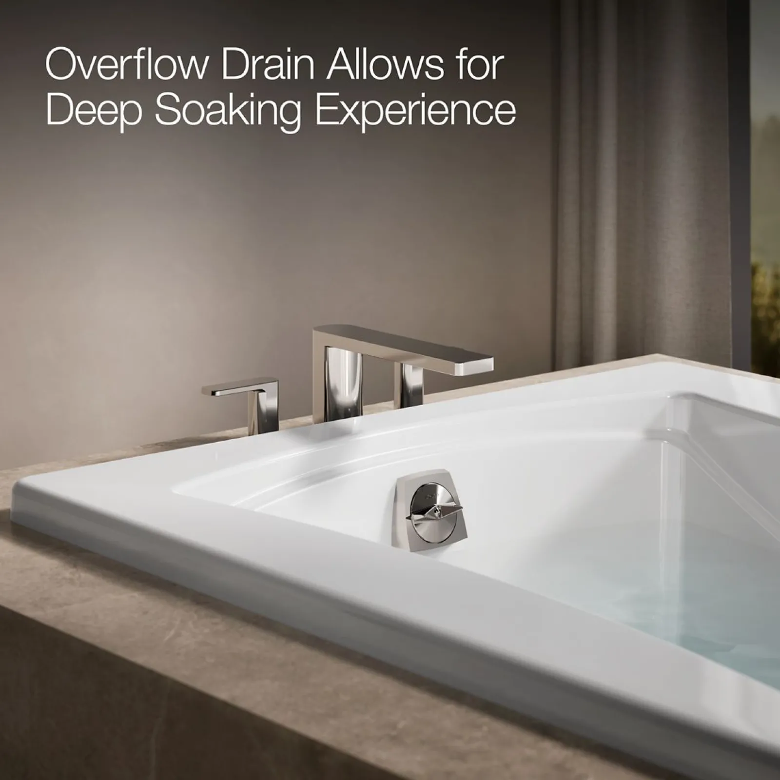 72-1/4" x 36-1/4" drop-in Heated BubbleMassage™ air bath^Kohler