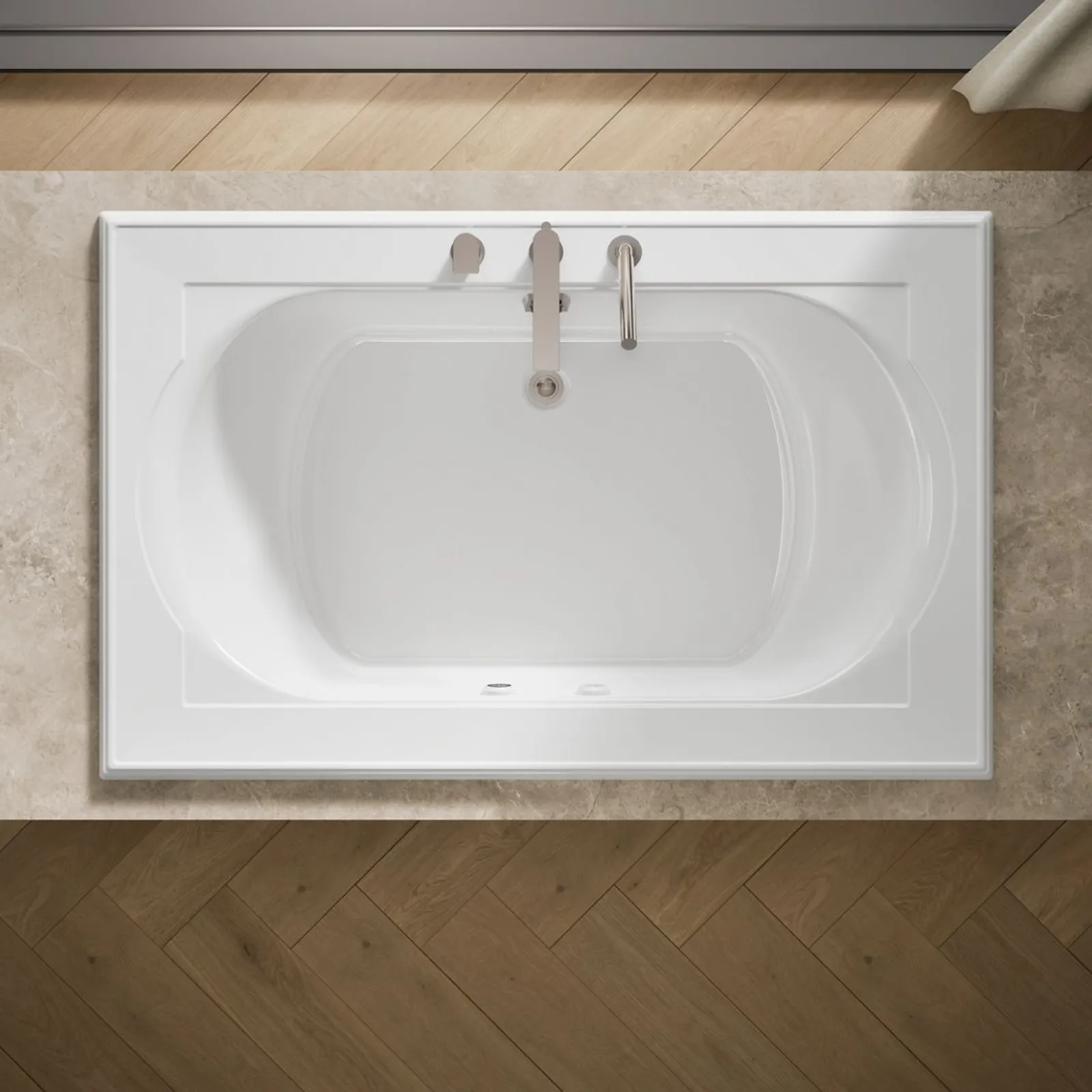 66" x 42" drop-in Heated BubbleMassage™ air bath with Bask® heated surface^Kohler Discount