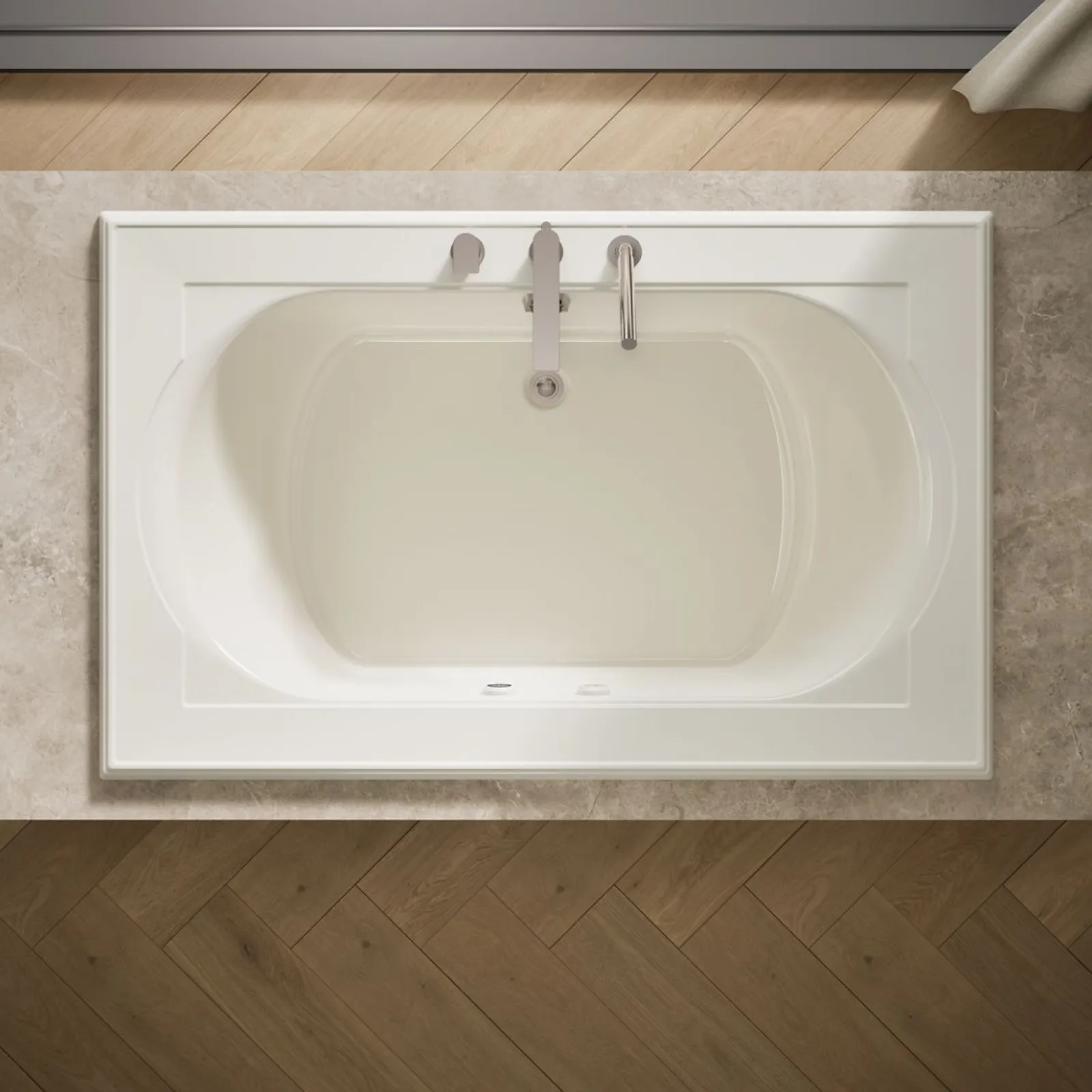 66" x 42" drop-in Heated BubbleMassage™ air bath with Bask® heated surface^Kohler Discount