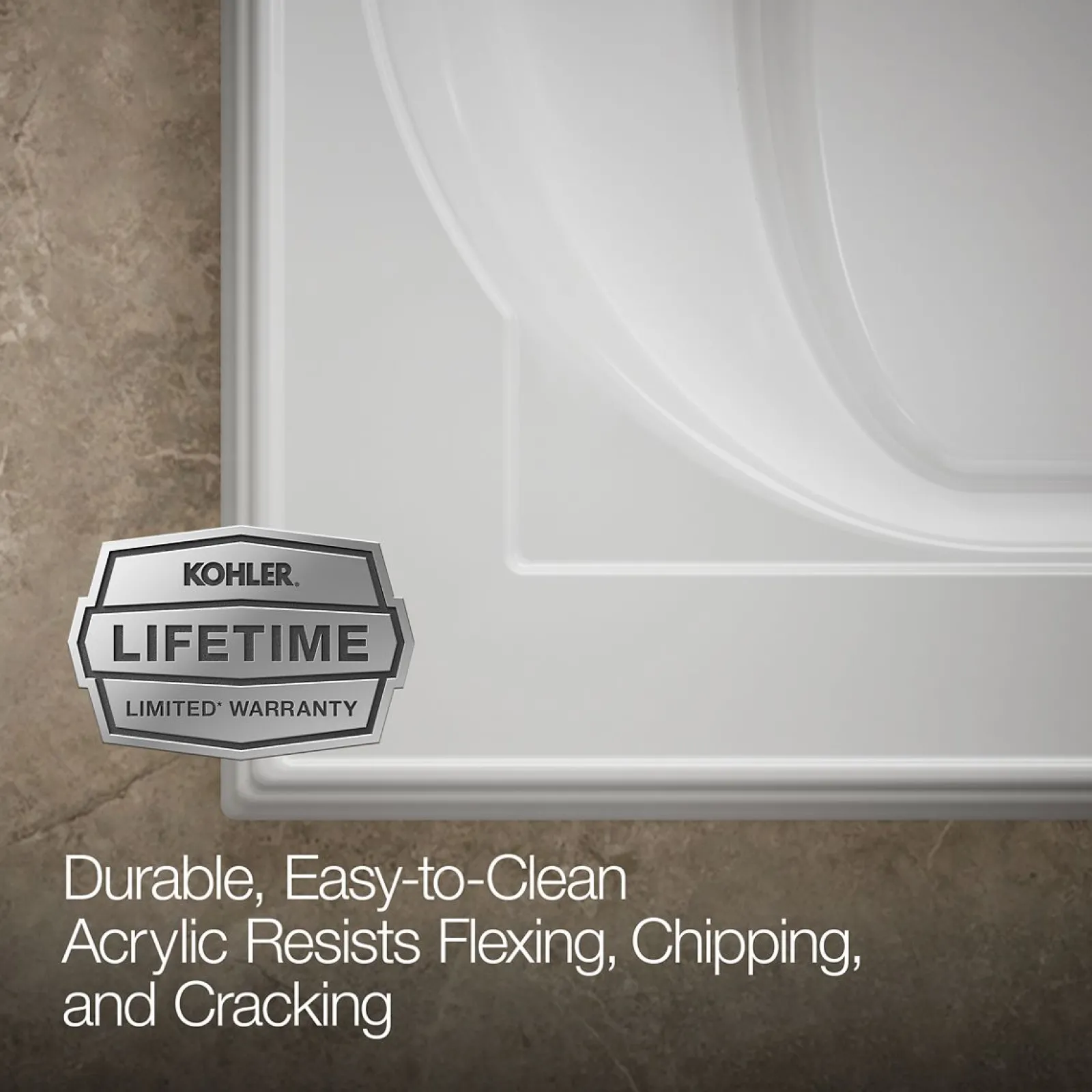 72" x 42" drop-in Heated BubbleMassage™ air bath^Kohler Best