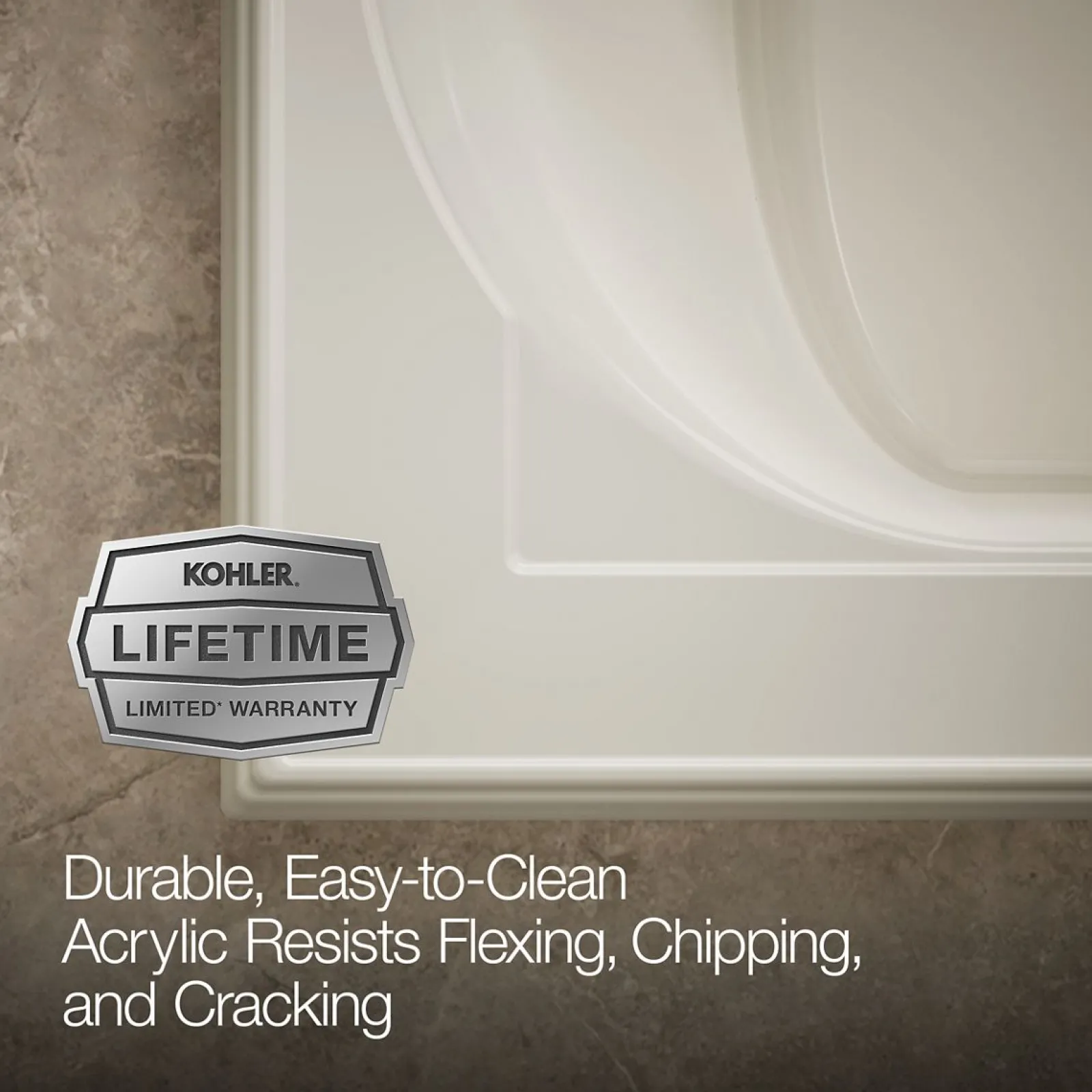 72" x 42" drop-in Heated BubbleMassage™ air bath^Kohler Best