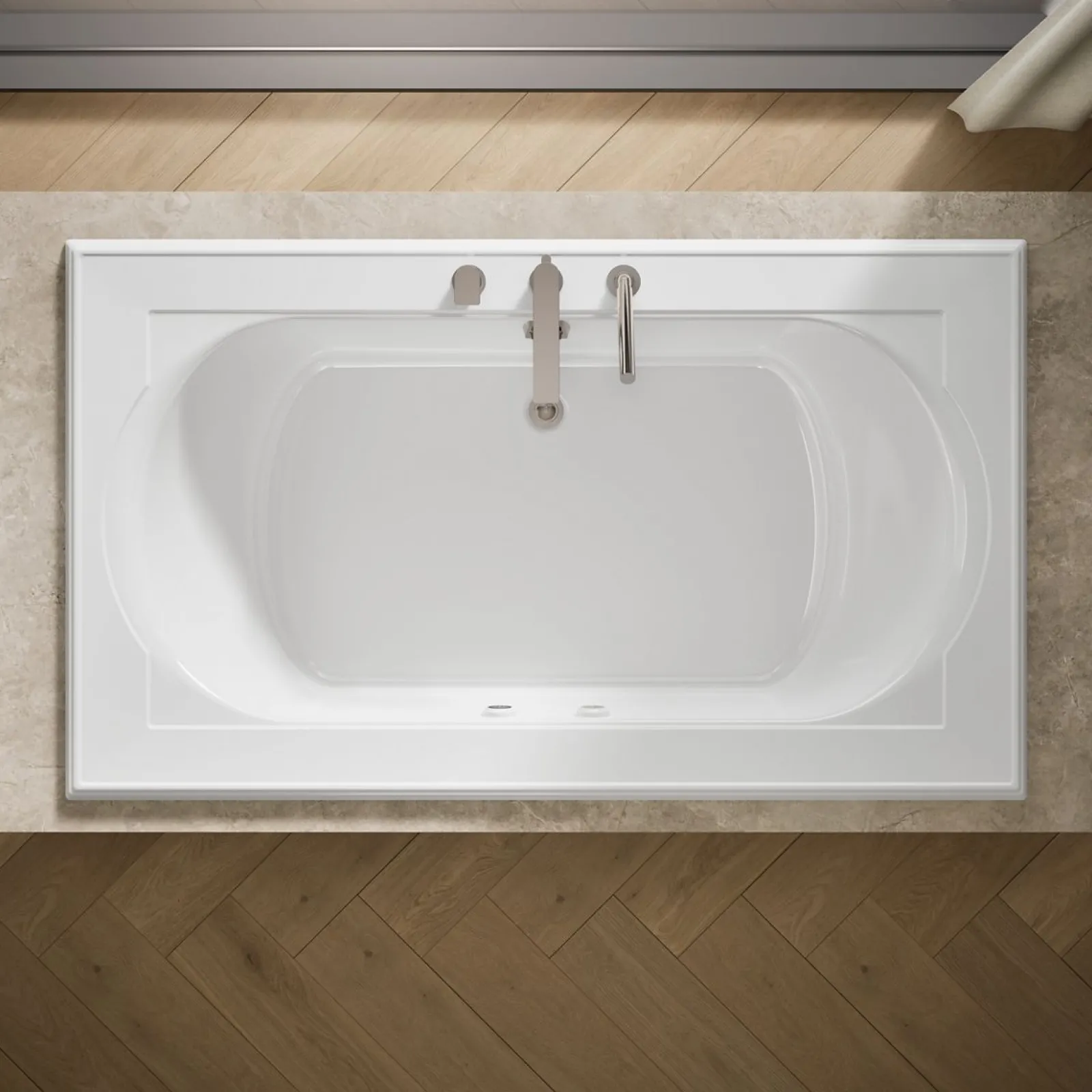 72" x 42" drop-in Heated BubbleMassage™ air bath with Bask® heated surface^Kohler Sale