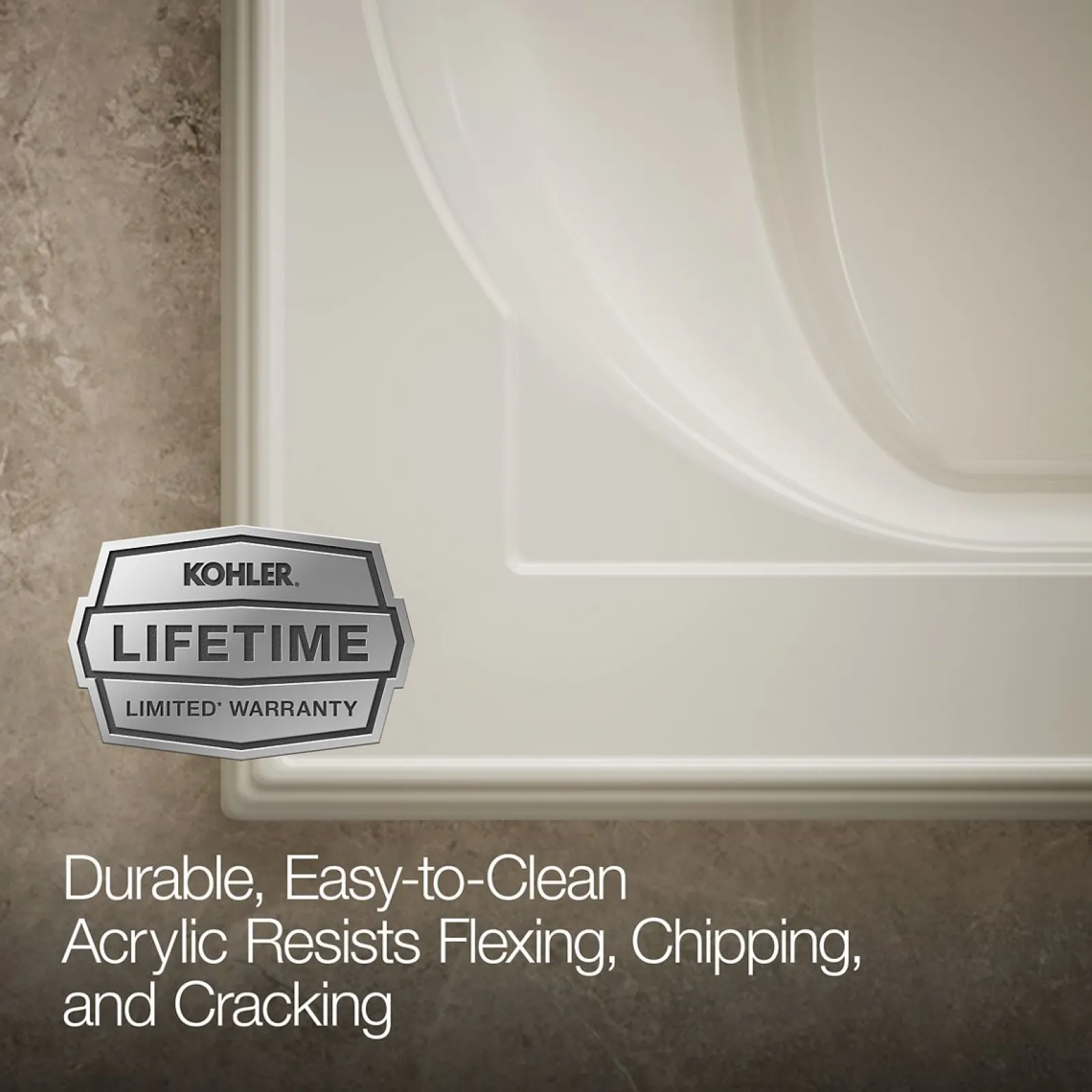 72" x 42" drop-in Heated BubbleMassage™ air bath with Bask® heated surface^Kohler Sale