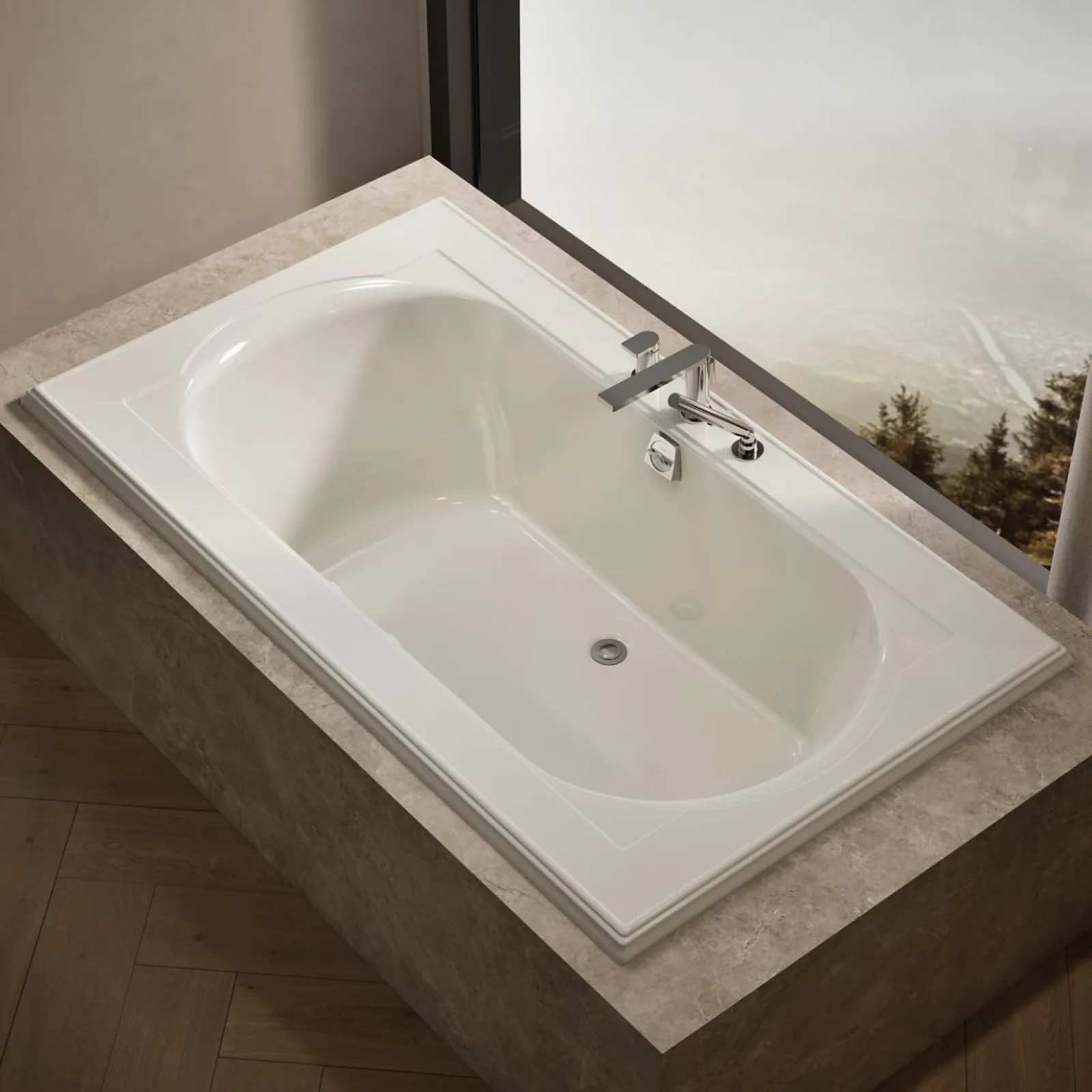 72" x 42" drop-in Heated BubbleMassage™ air bath with Bask® heated surface^Kohler Sale