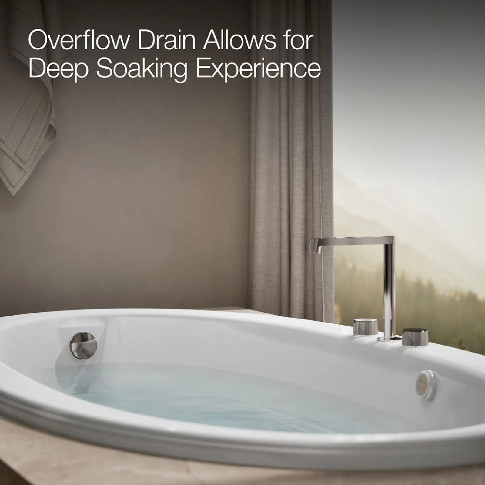 72" x 42" drop-in Heated BubbleMassage™ air bath with Bask® heated surface^Kohler