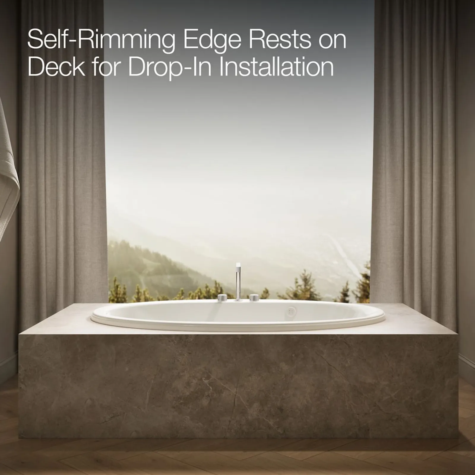 66" x 42" drop-in Heated BubbleMassage™ air bath^Kohler Discount