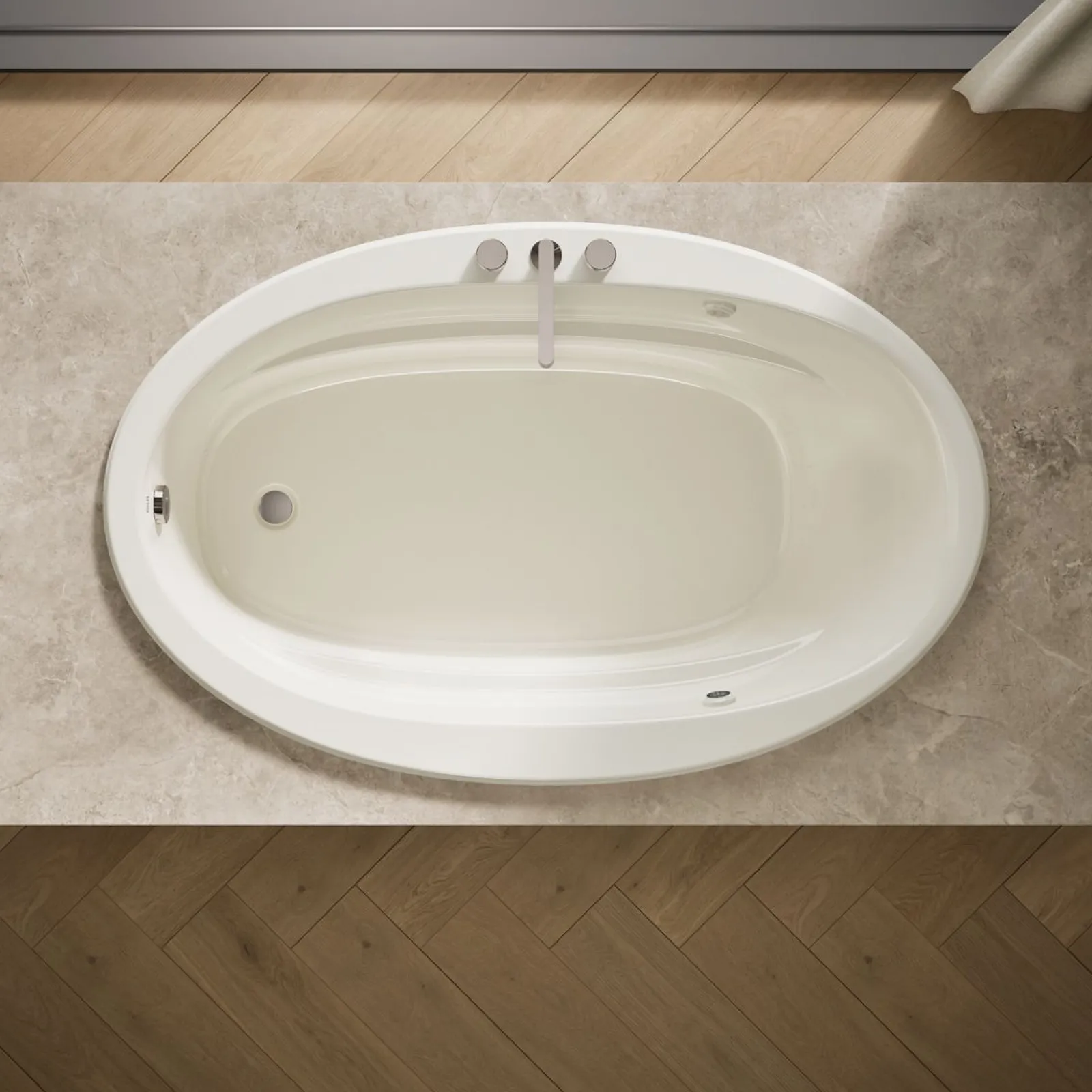 66" x 42" drop-in Heated BubbleMassage™ air bath with Bask® heated surface^Kohler Best