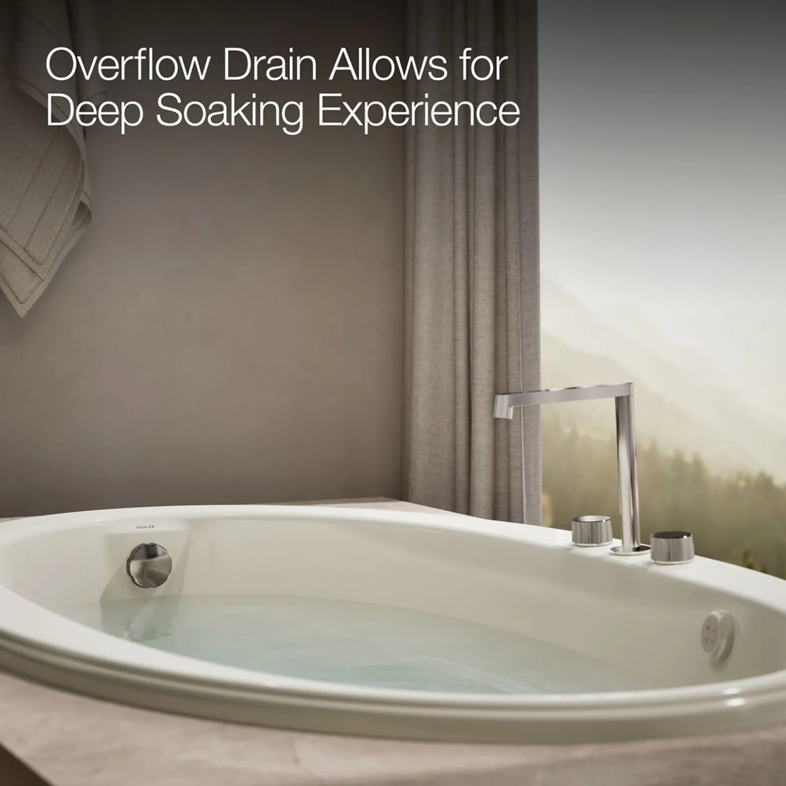66" x 42" drop-in Heated BubbleMassage™ air bath with Bask® heated surface^Kohler Best