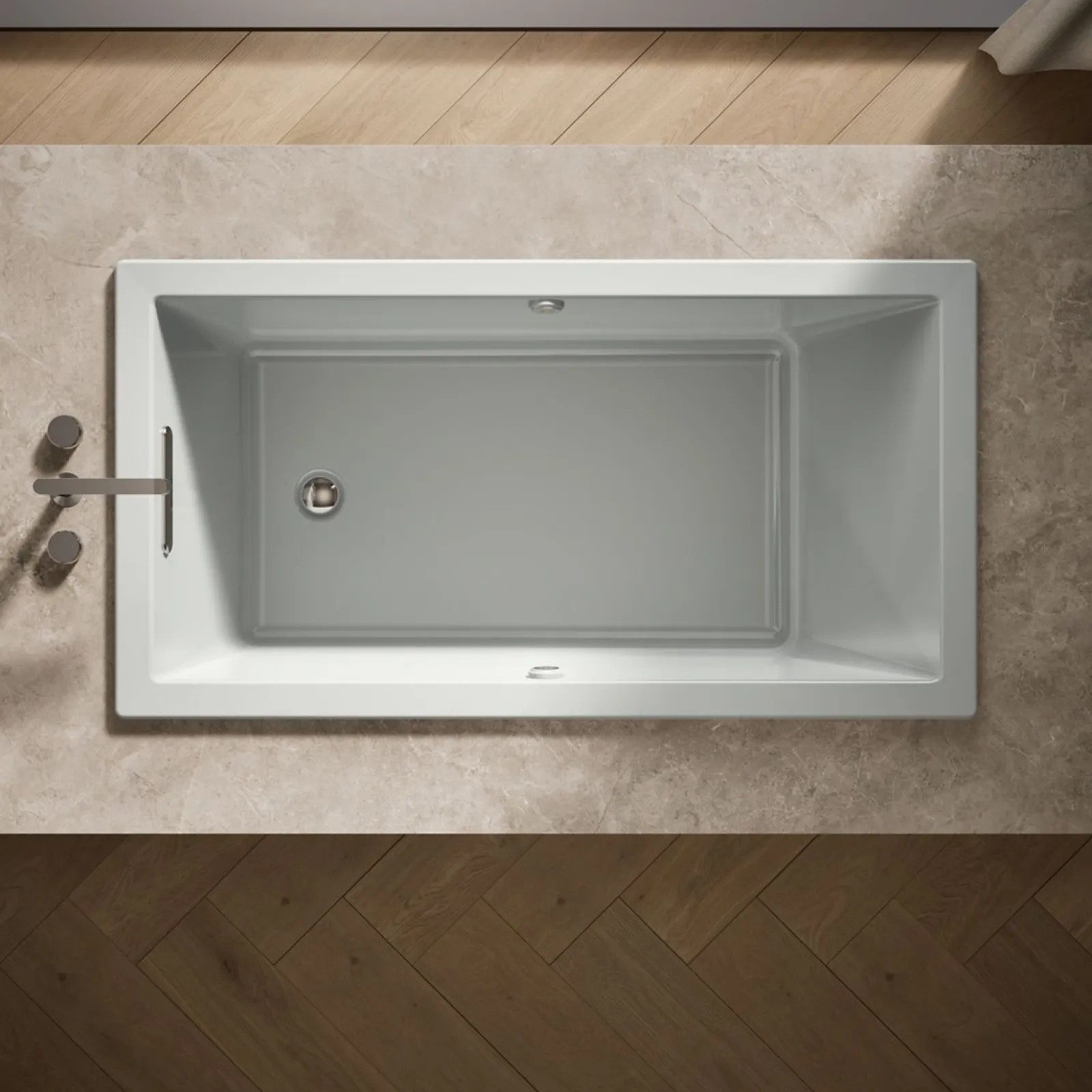 60" x 32" drop-in Heated BubbleMassage™ air bath with Bask® heated surface^Kohler Sale