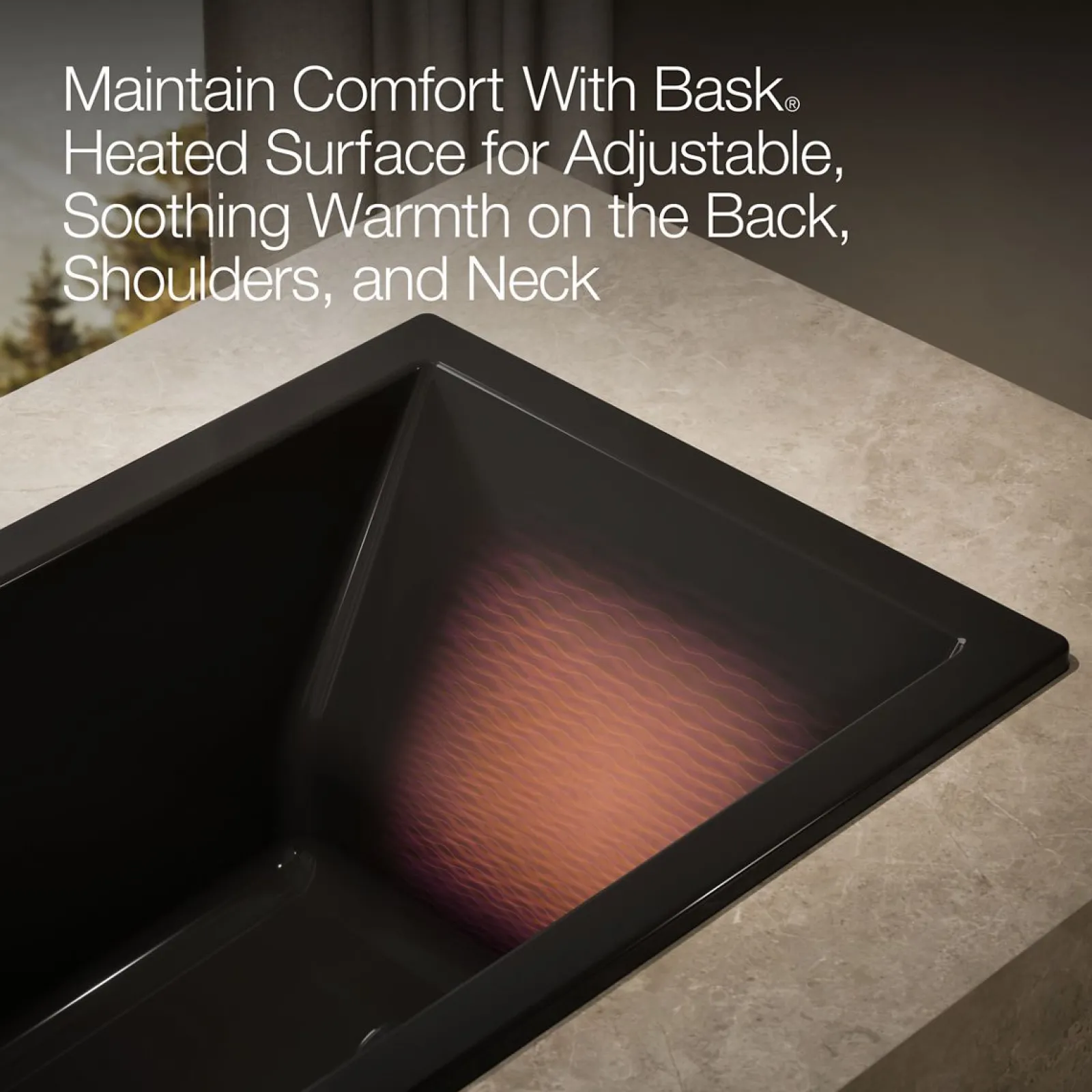 60" x 32" drop-in Heated BubbleMassage™ air bath with Bask® heated surface^Kohler Sale