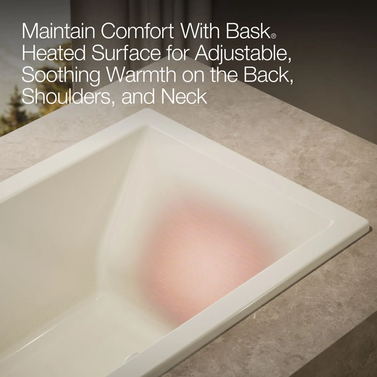 60" x 32" drop-in Heated BubbleMassage™ air bath with Bask® heated surface^Kohler Sale