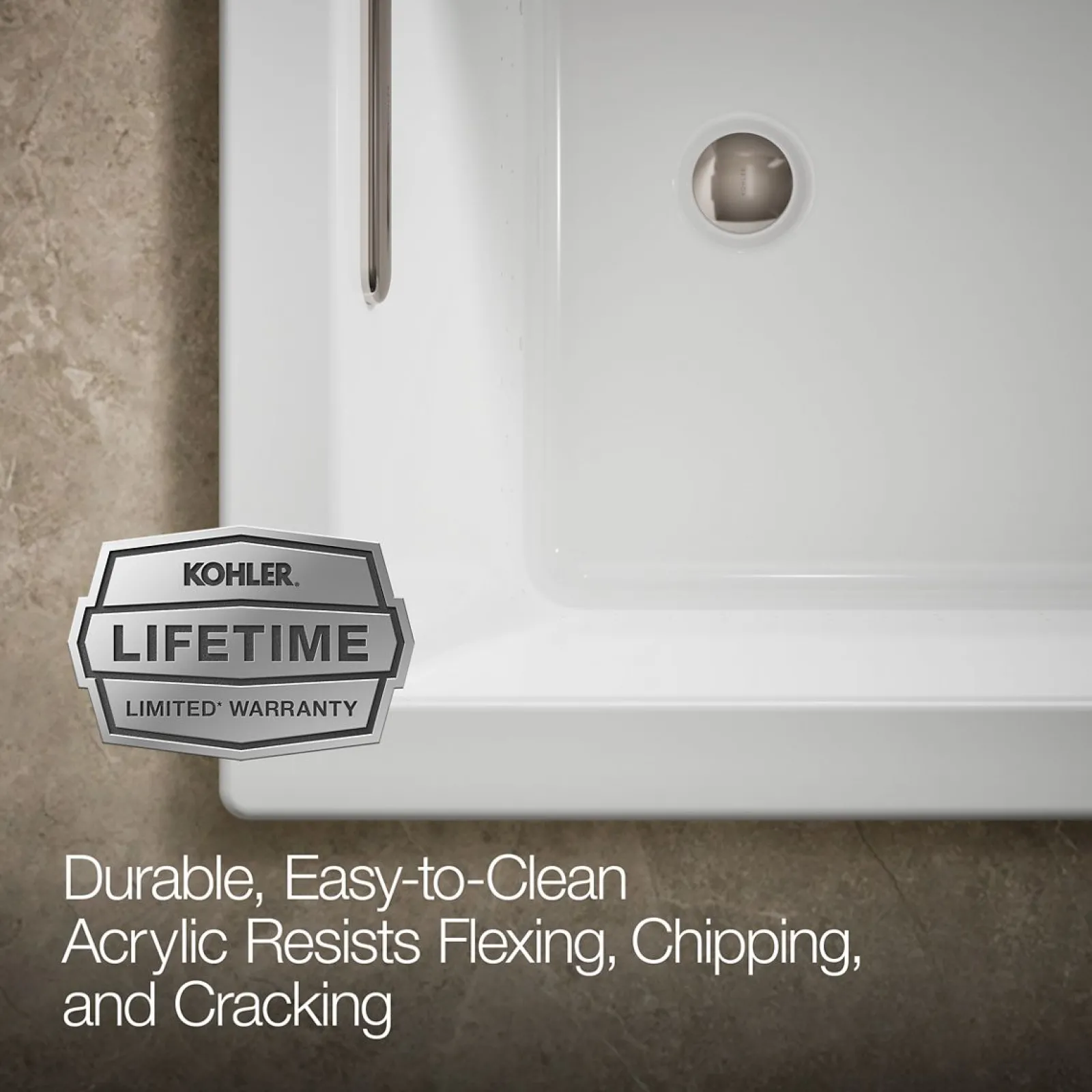 60" x 32" drop-in Heated BubbleMassage™ air bath with Bask® heated surface^Kohler Sale