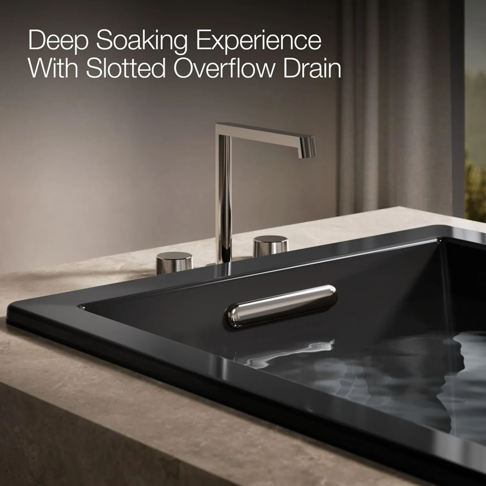 66" x 36" drop-in Heated BubbleMassage™ air bath with whirlpool^Kohler Outlet