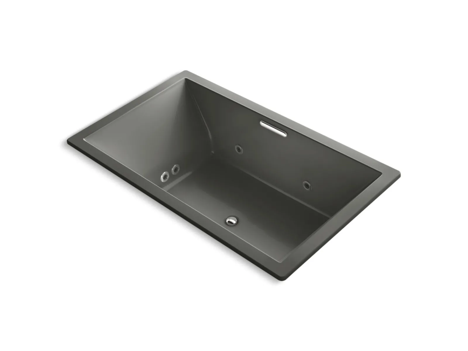 72" x 42" drop-in Heated BubbleMassage™ air bath with whirlpool^Kohler Best