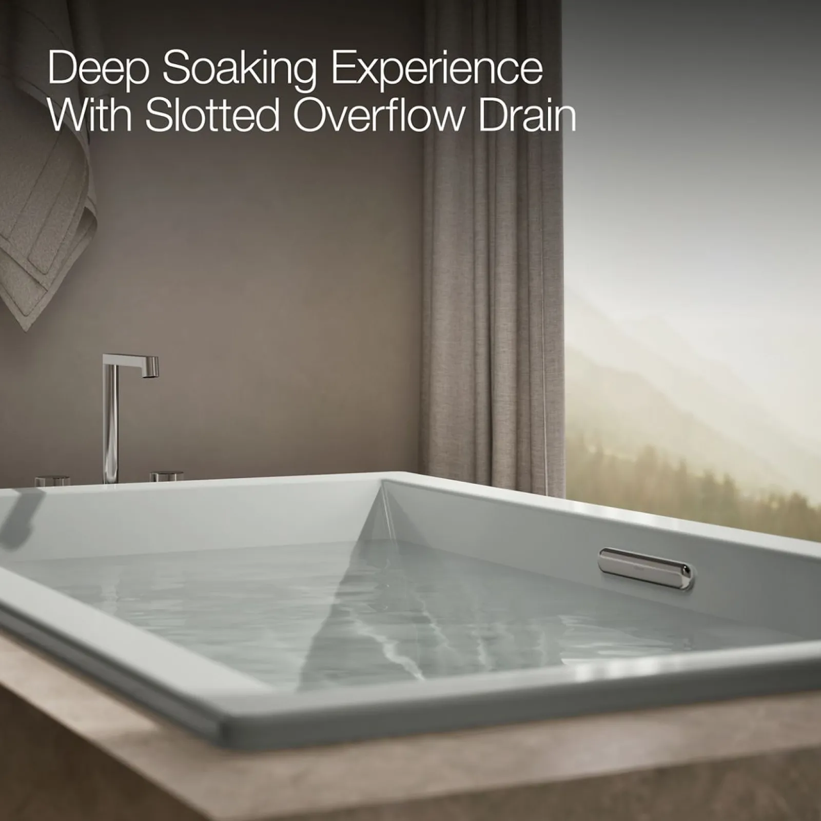 72" x 42" drop-in Heated BubbleMassage™ air bath with whirlpool^Kohler Best