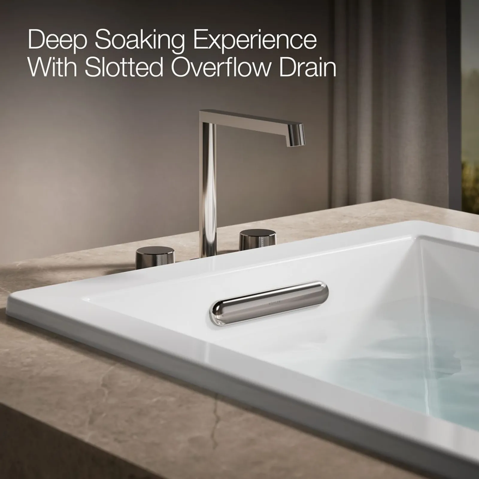 66" x 32" drop-in Heated BubbleMassage™ air bath with whirlpool^Kohler Best