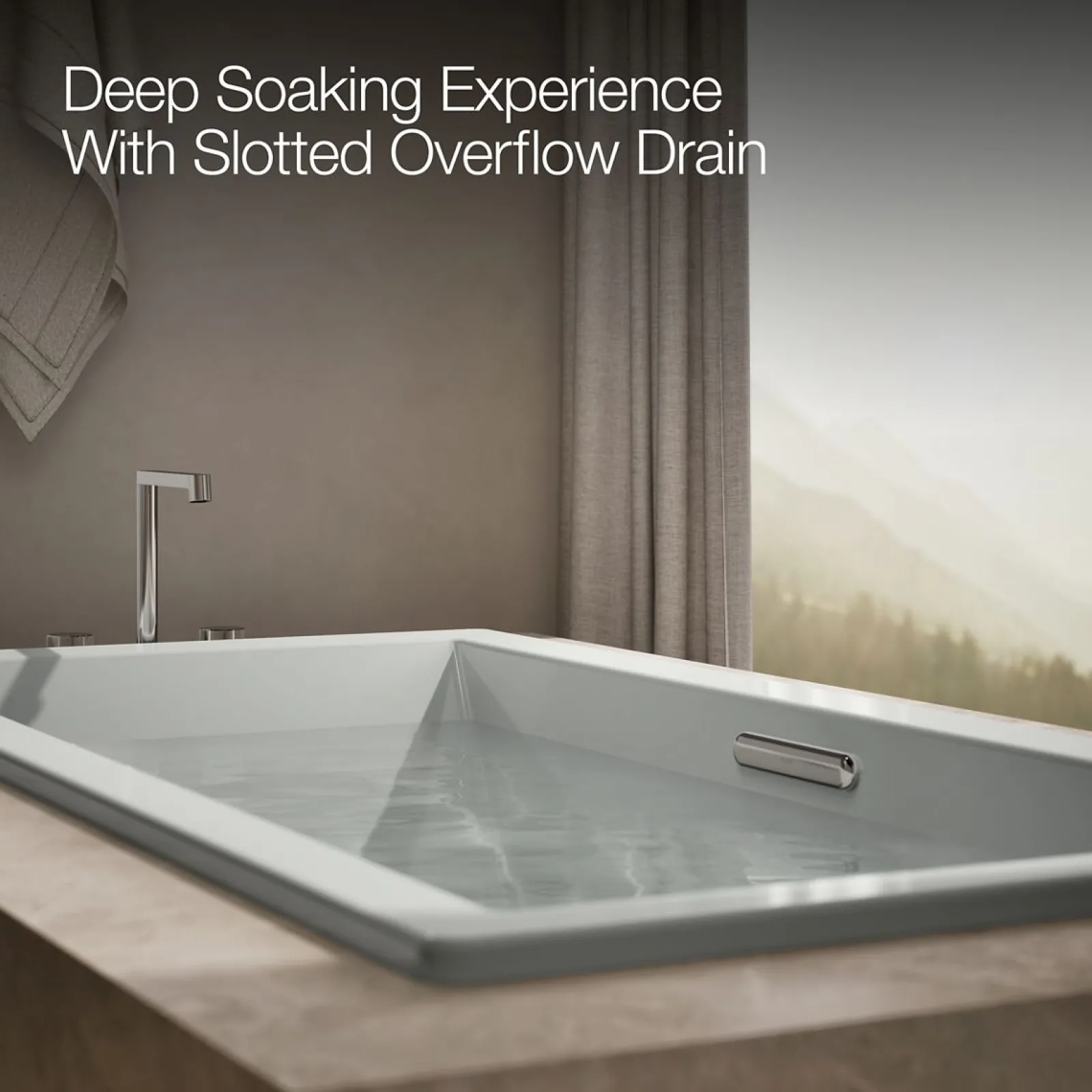 72" x 36" drop-in Heated BubbleMassage™ air bath with Bask® heated surface^Kohler Best