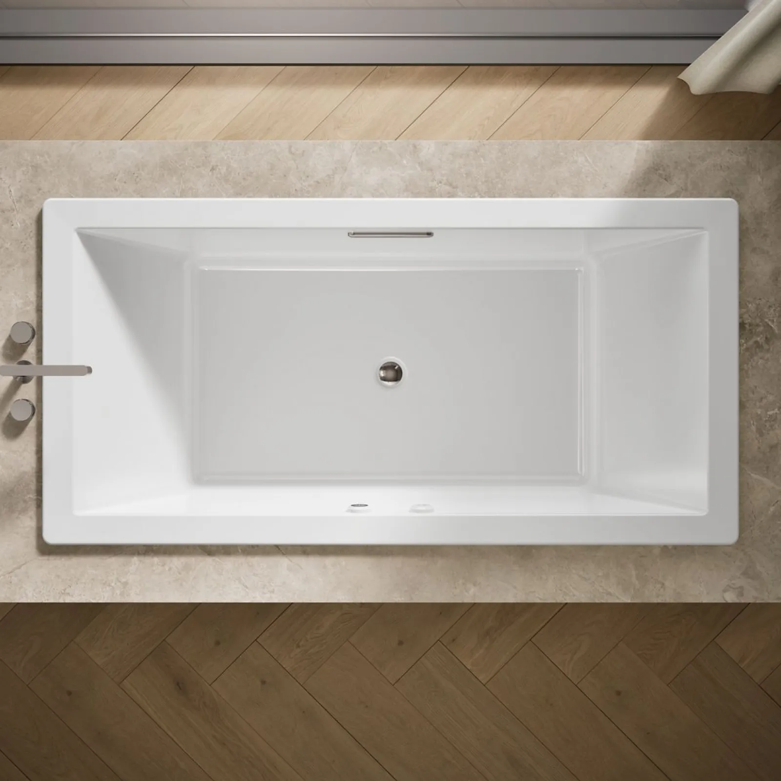 72" x 36" drop-in Heated BubbleMassage™ air bath with Bask® heated surface^Kohler Best
