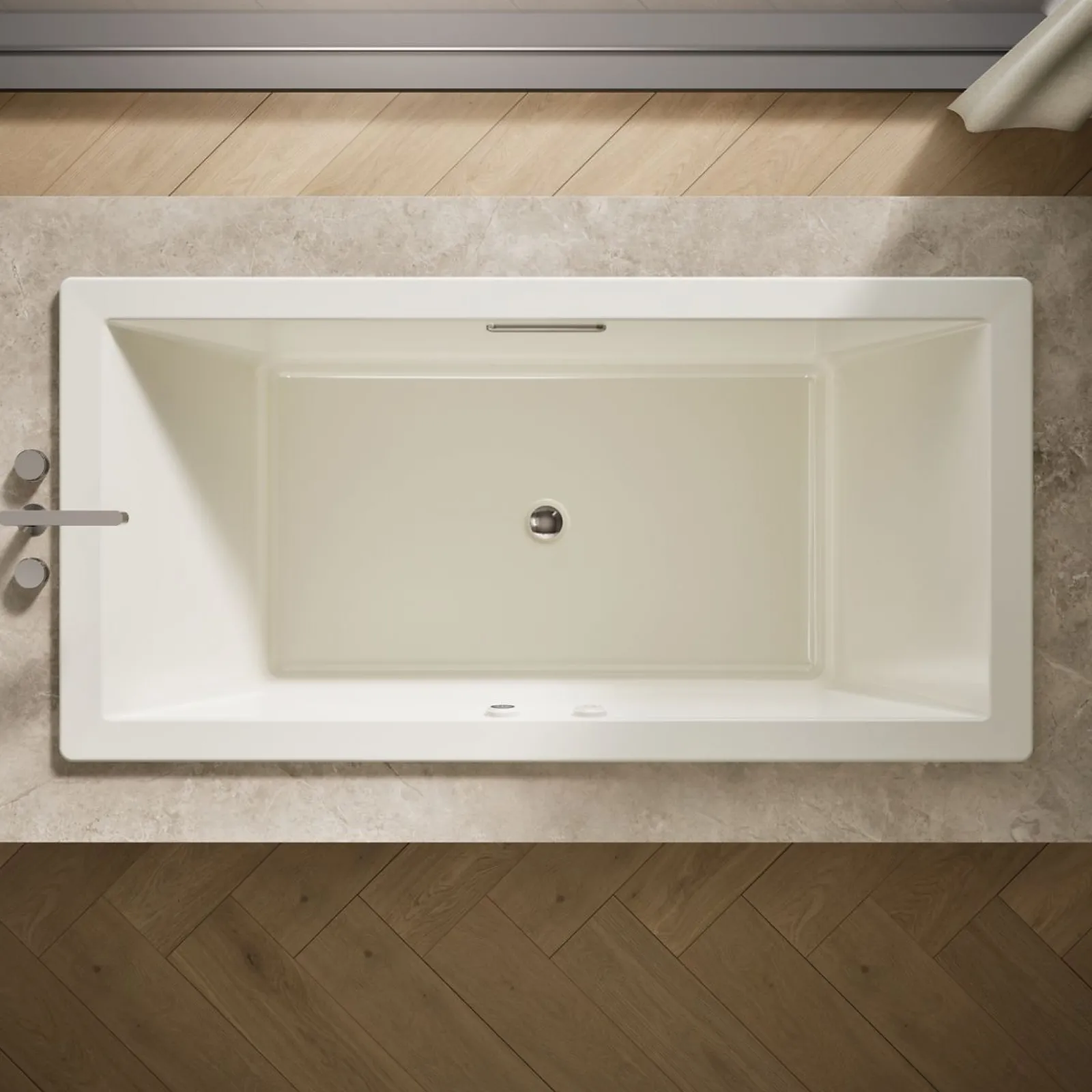 72" x 36" drop-in Heated BubbleMassage™ air bath with Bask® heated surface^Kohler Best