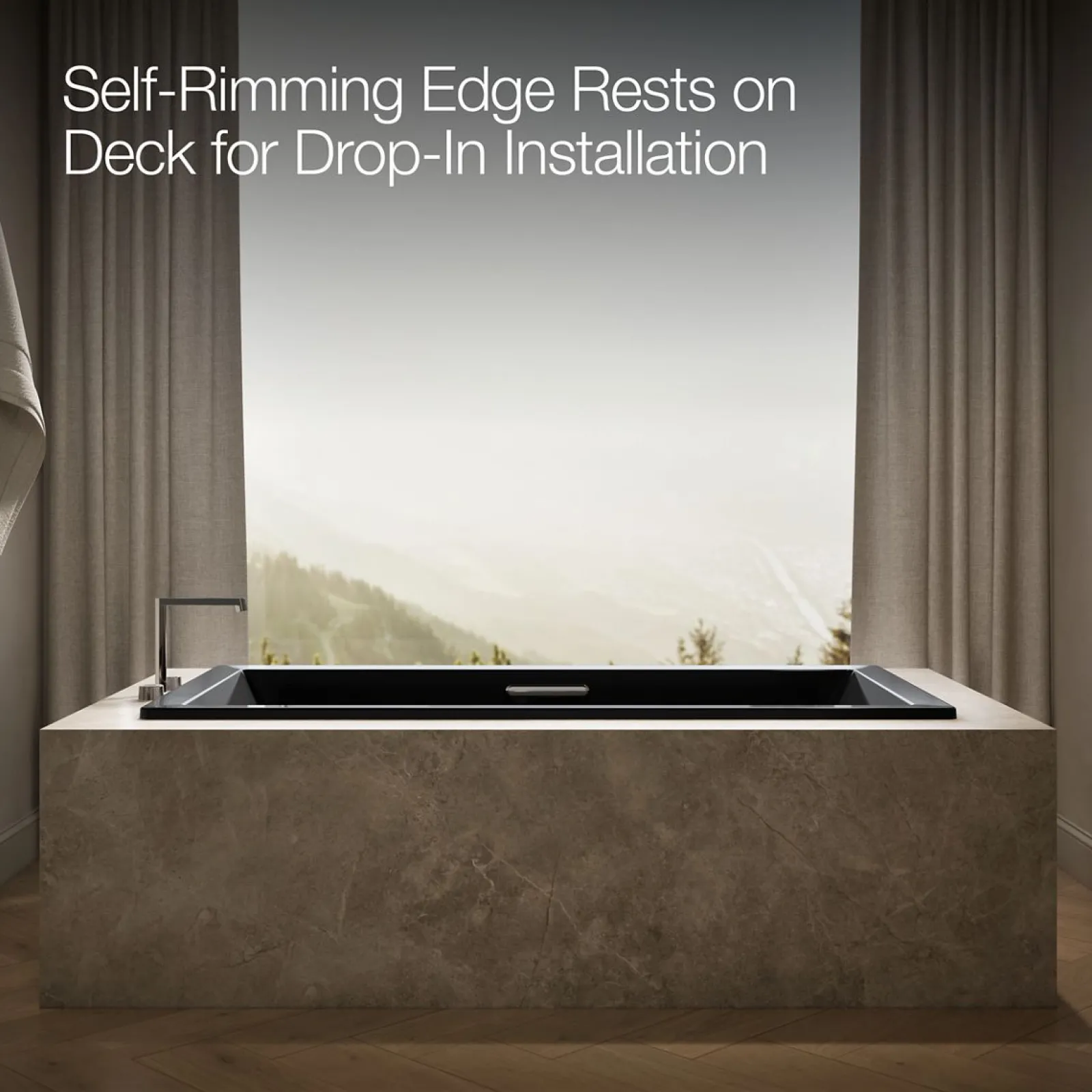 72" x 36" drop-in Heated BubbleMassage™ air bath with whirlpool^Kohler Online