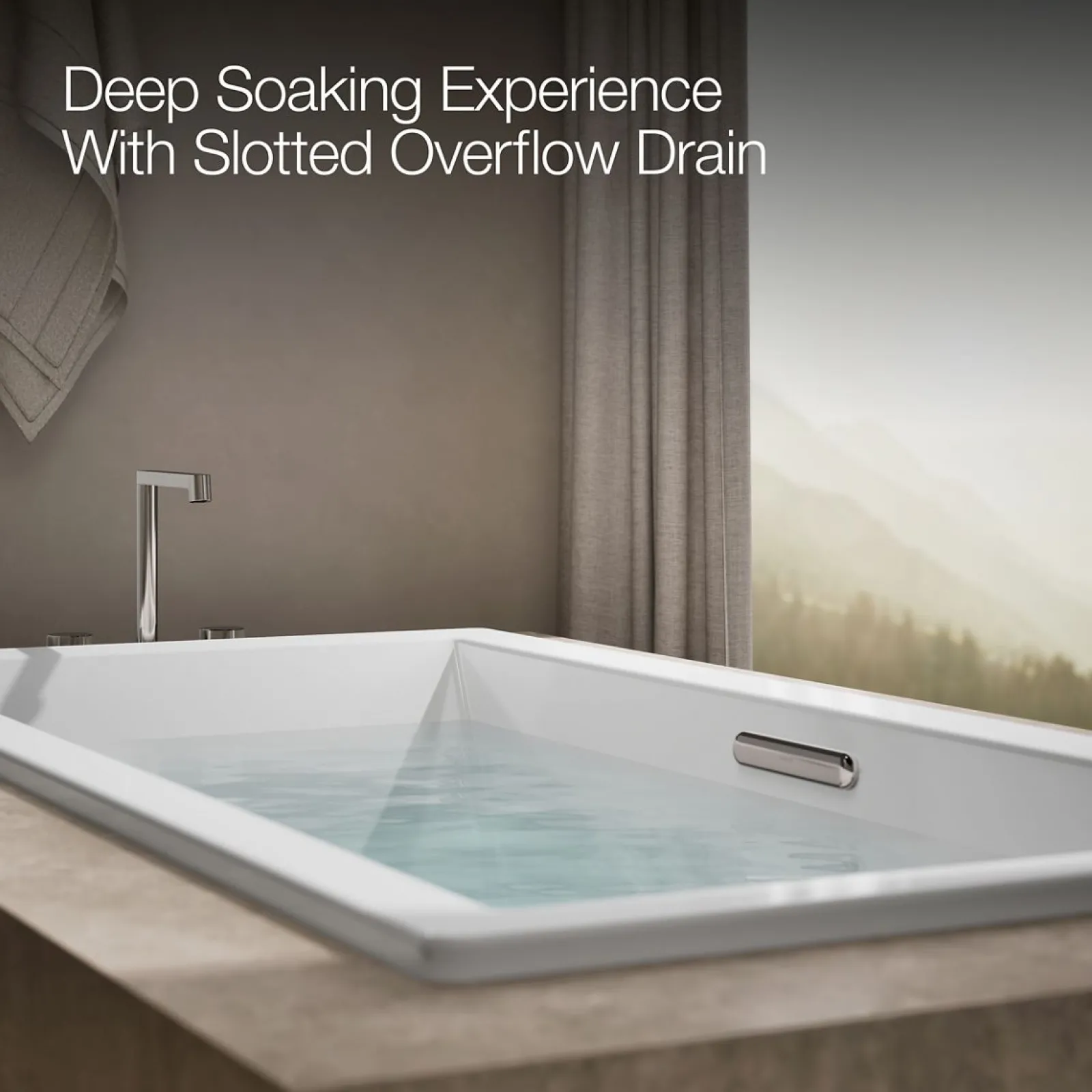 72" x 36" drop-in Heated BubbleMassage™ air bath with whirlpool^Kohler Online