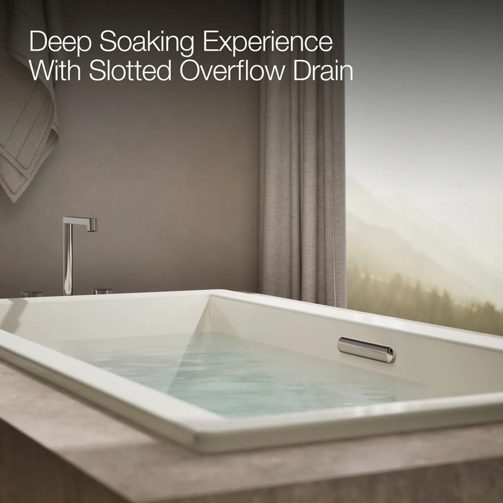 72" x 36" drop-in Heated BubbleMassage™ air bath with whirlpool^Kohler Online