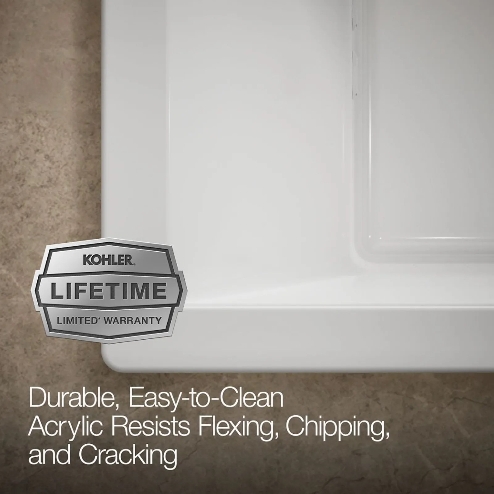 72" x 36" drop-in Heated BubbleMassage™ air bath with whirlpool^Kohler Online