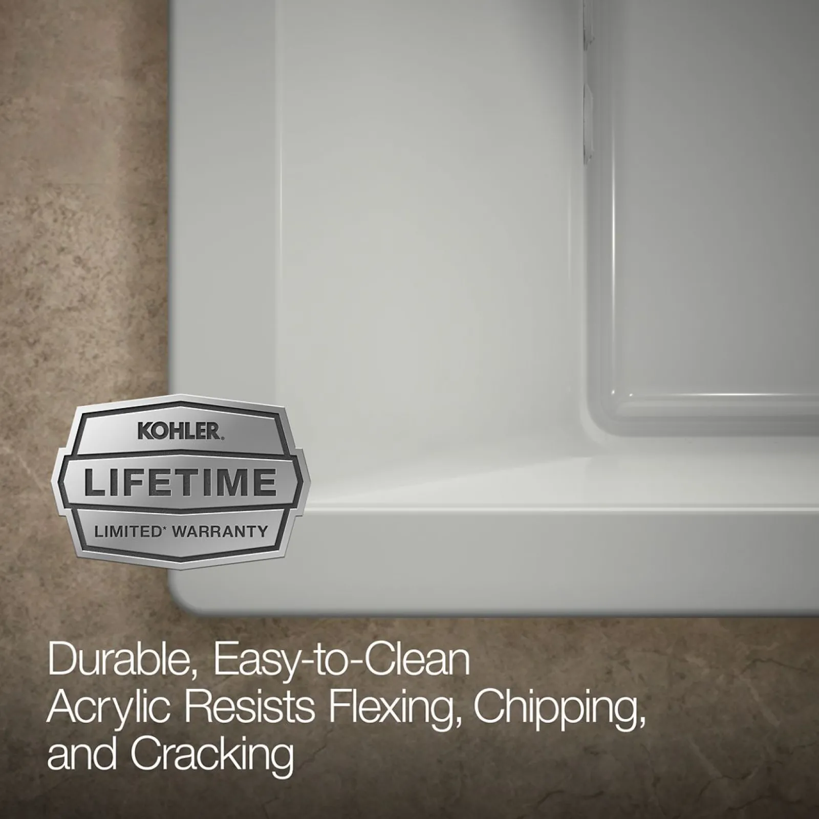 72" x 36" drop-in Heated BubbleMassage™ air bath with whirlpool^Kohler Online