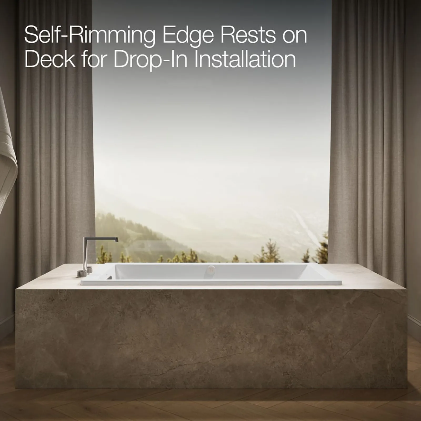 60" x 36" drop-in Heated BubbleMassage™ air bath^Kohler Outlet