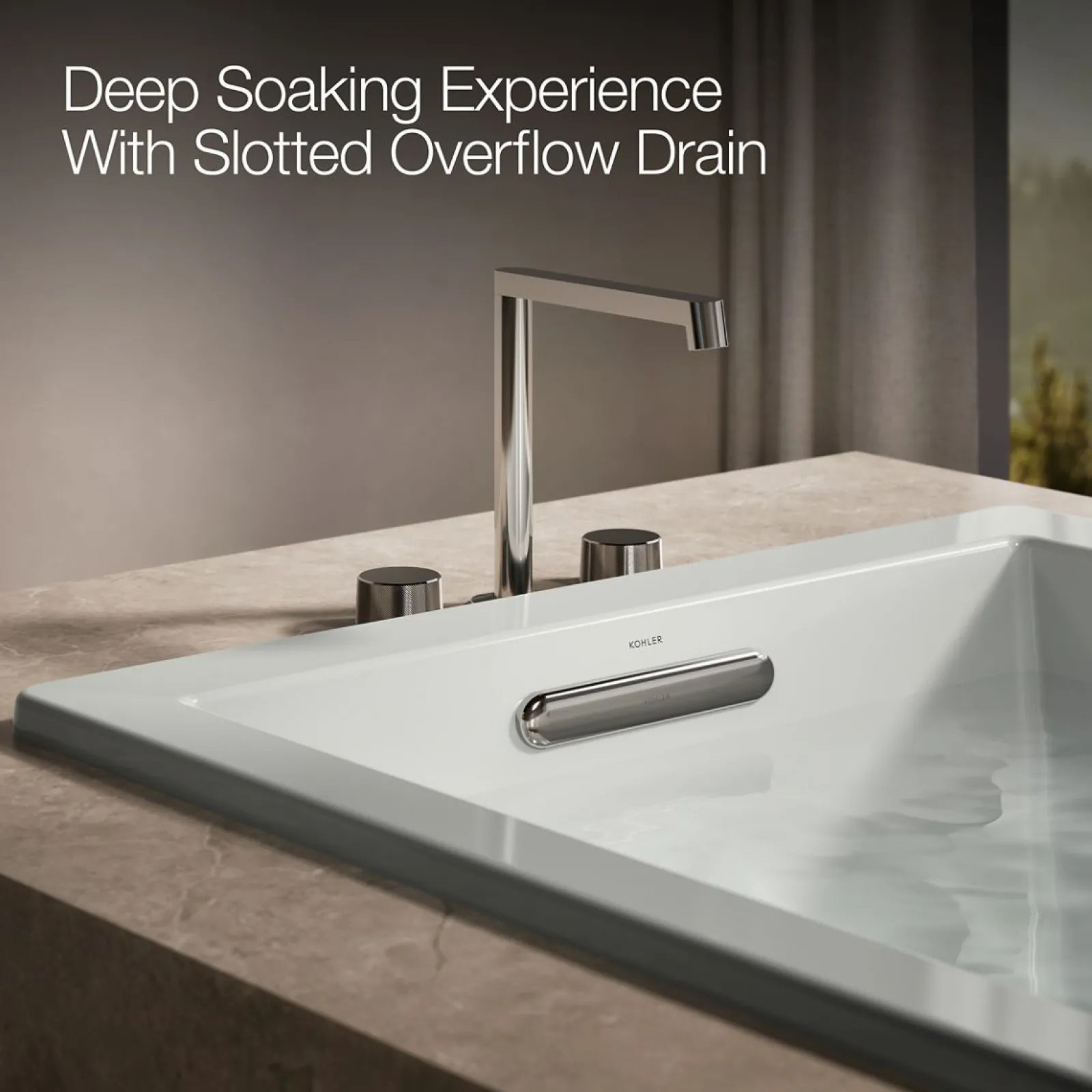60" x 36" drop-in Heated BubbleMassage™ air bath^Kohler Outlet