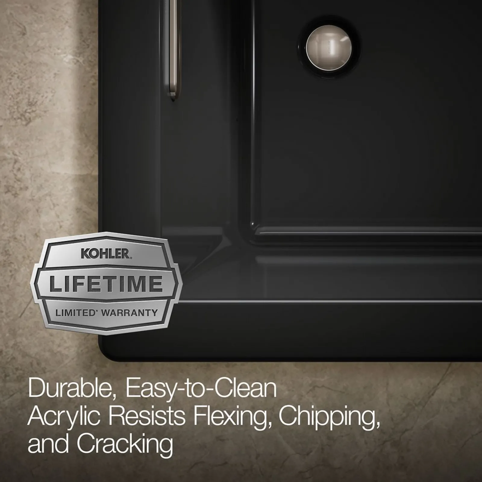 60" x 36" drop-in Heated BubbleMassage™ air bath^Kohler Outlet