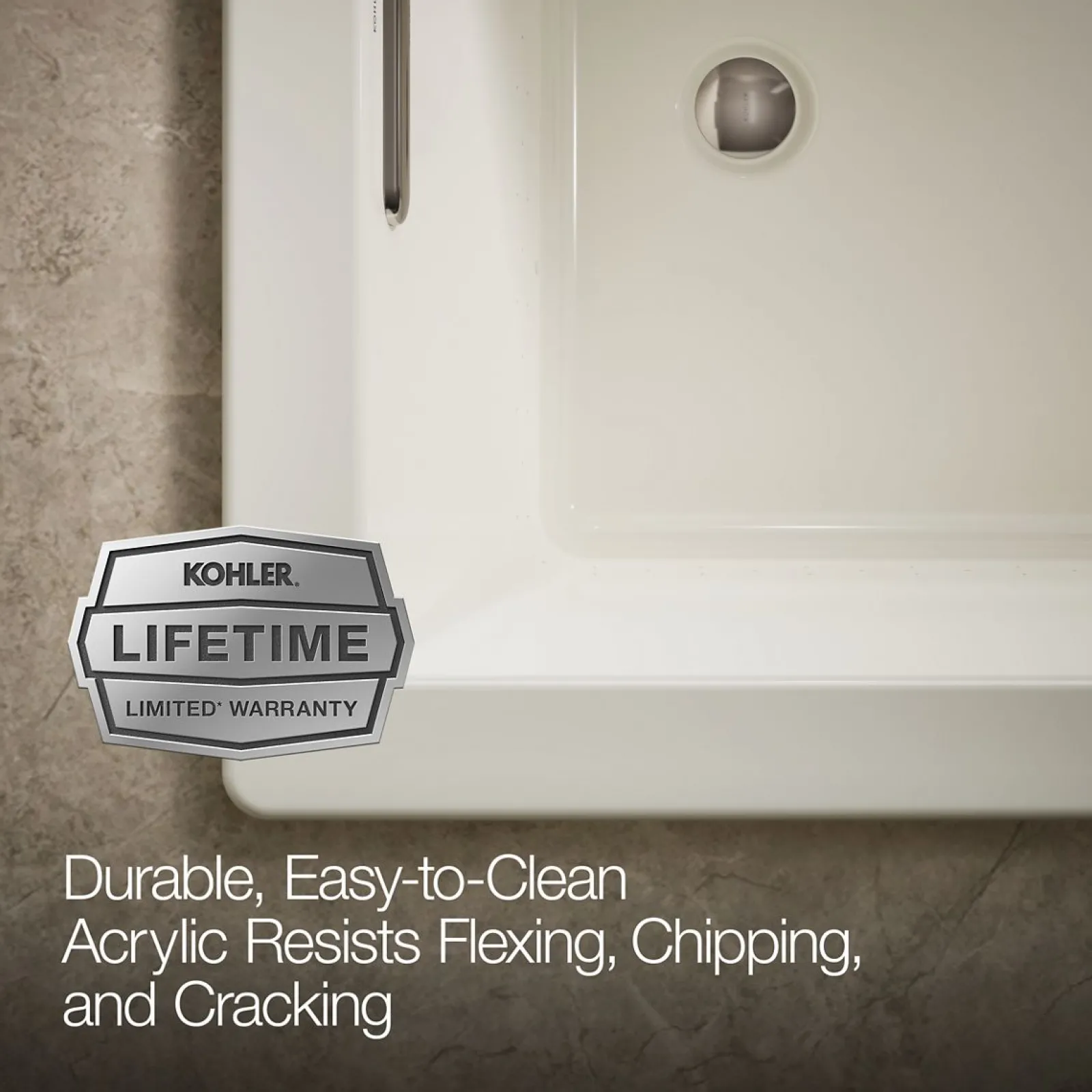 60" x 36" drop-in Heated BubbleMassage™ air bath^Kohler Outlet
