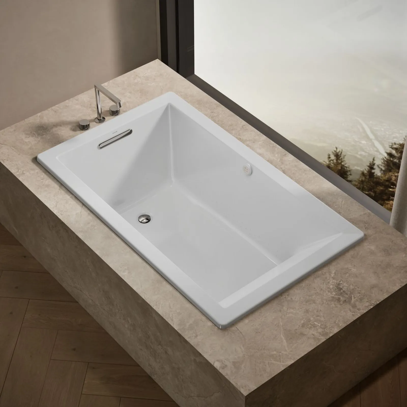 60" x 36" drop-in Heated BubbleMassage™ air bath^Kohler Outlet