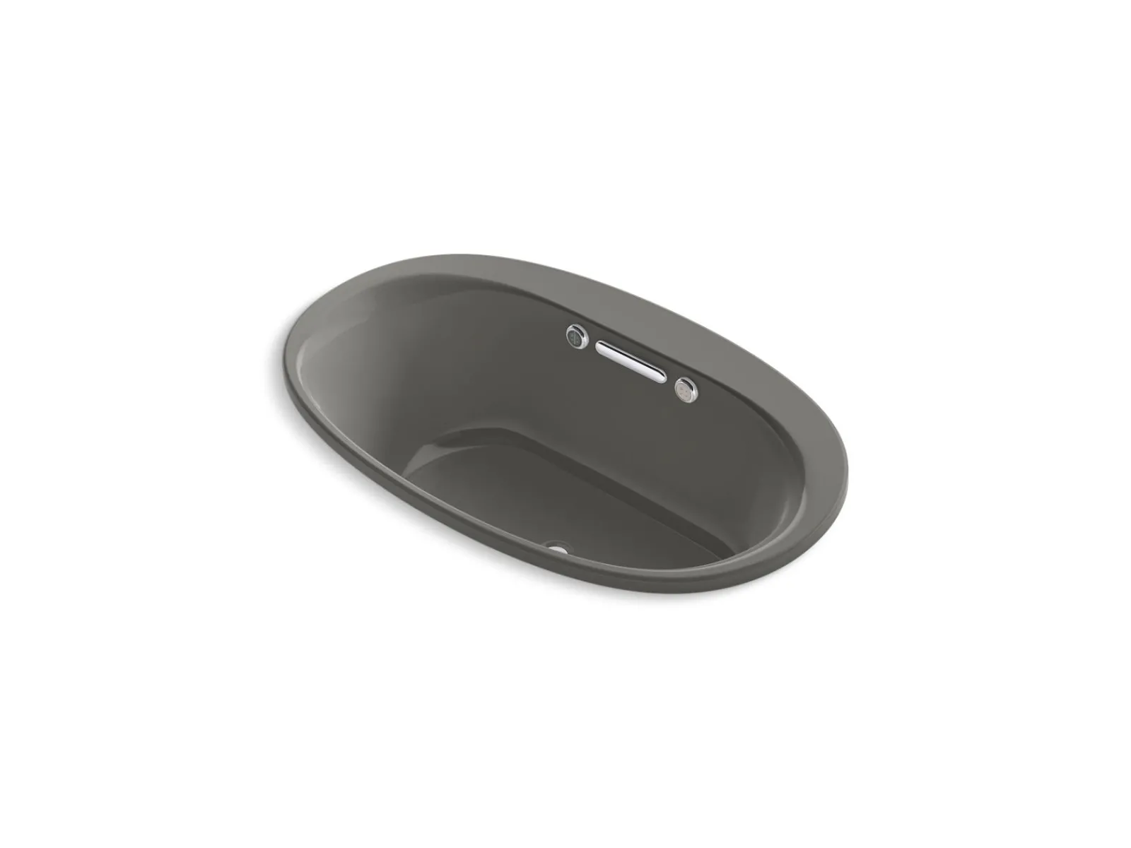 59-3/4" x 35-3/4" drop-in Heated BubbleMassage™ air bath with Bask® heated surface^Kohler New