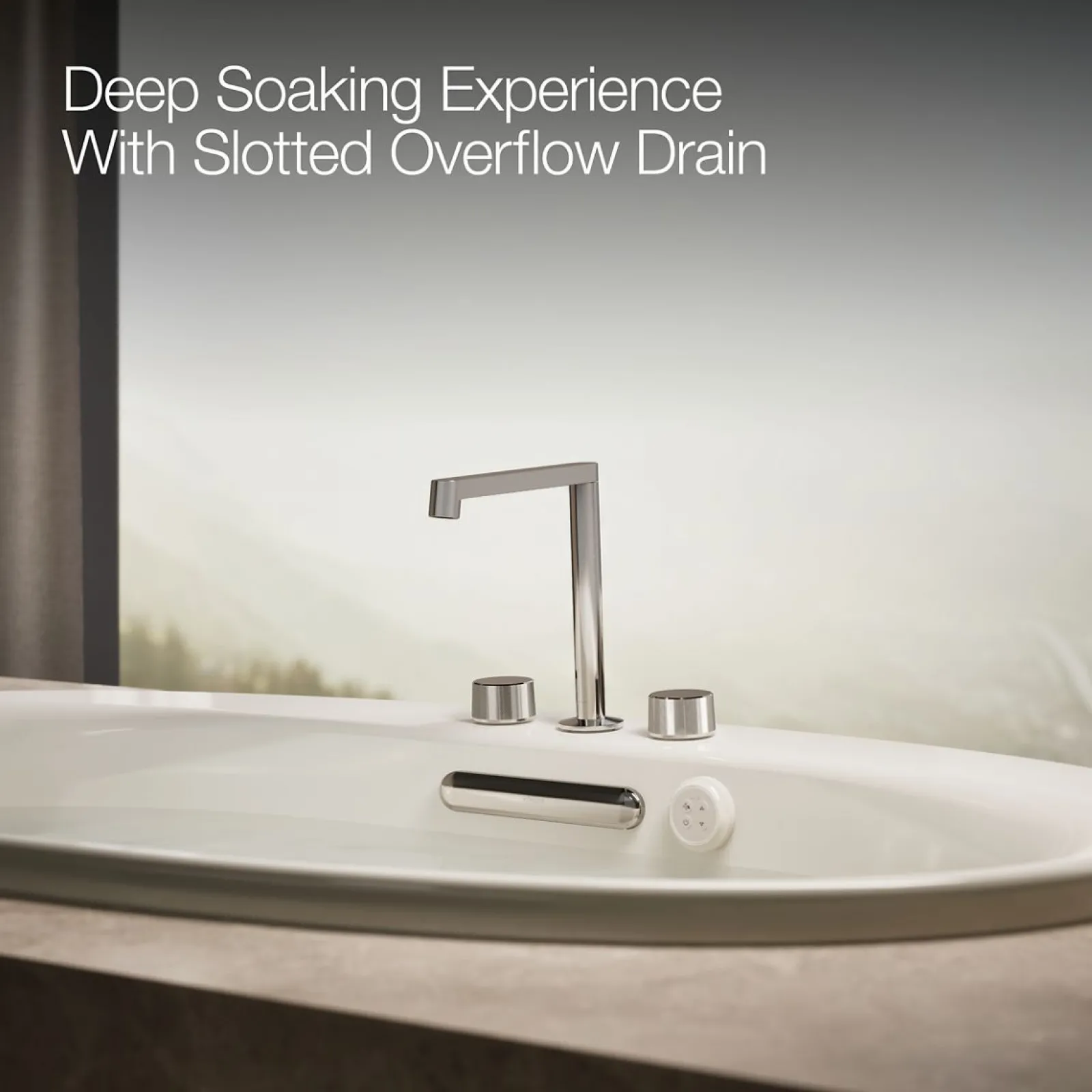 59-3/4" x 35-3/4" drop-in Heated BubbleMassage™ air bath with Bask® heated surface^Kohler New