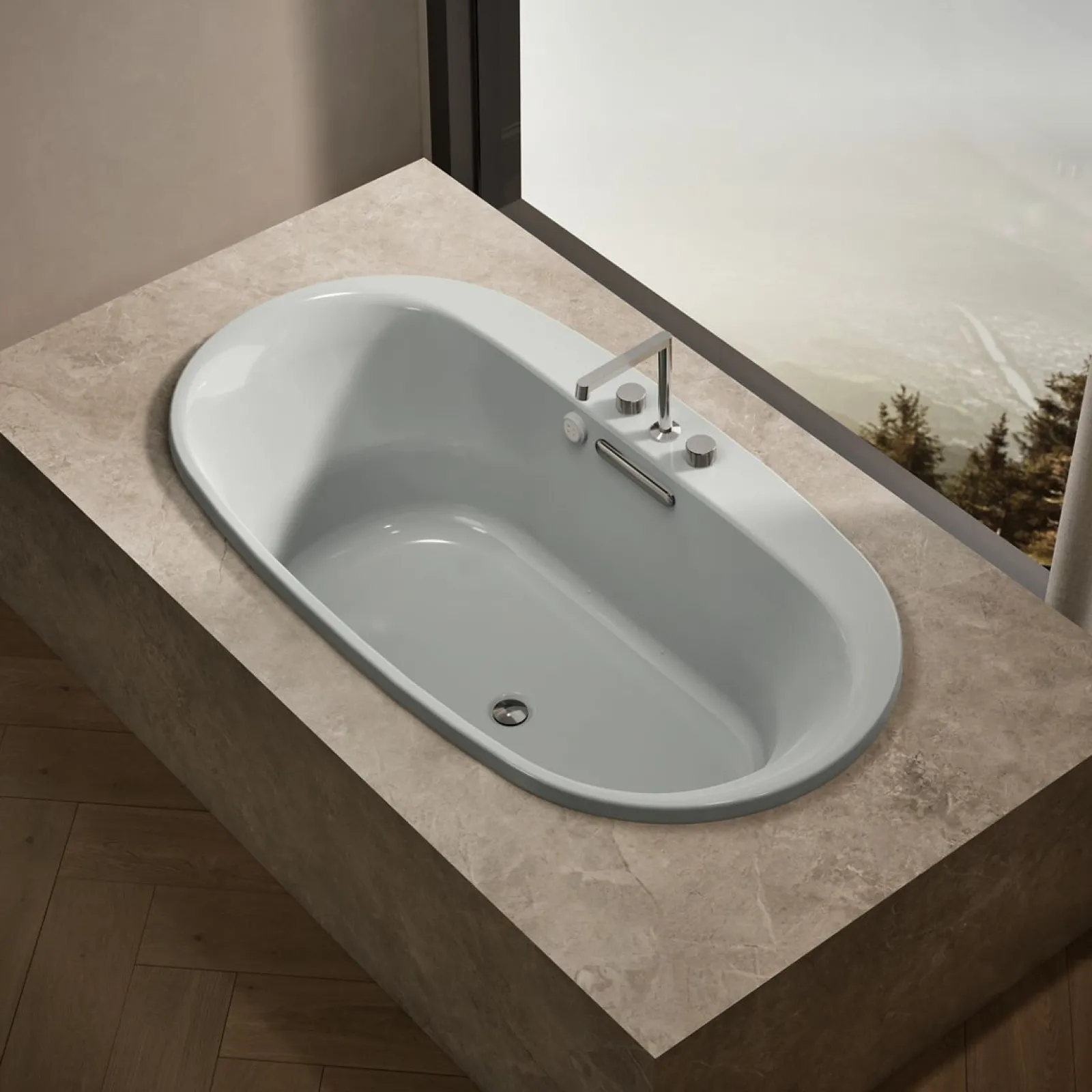 66" x 36" drop-in Heated BubbleMassage™ air bath with Bask® heated surface^Kohler Best