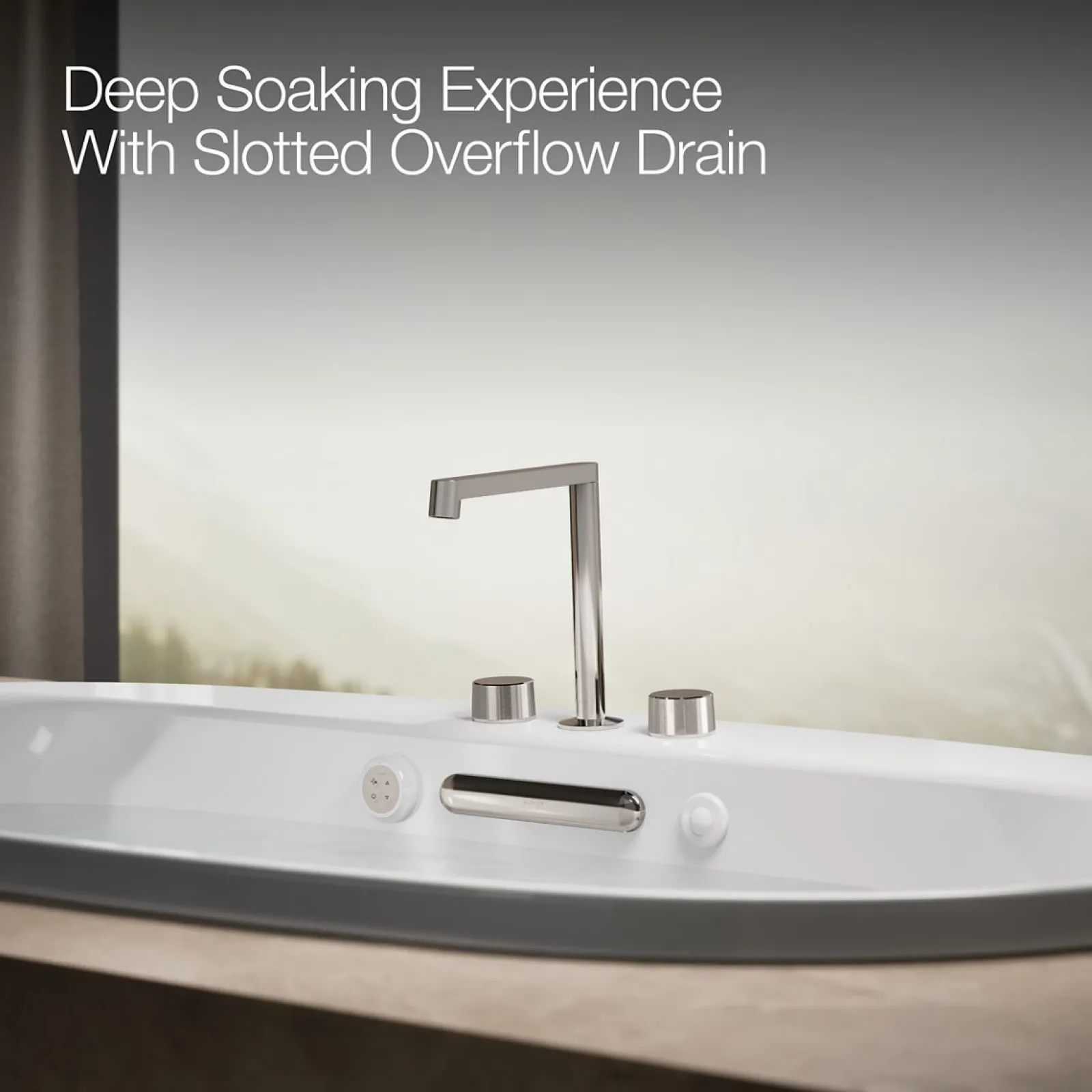 65-1/2" x 35-3/4" drop-in Heated BubbleMassage™ air bath with whirlpool^Kohler Best