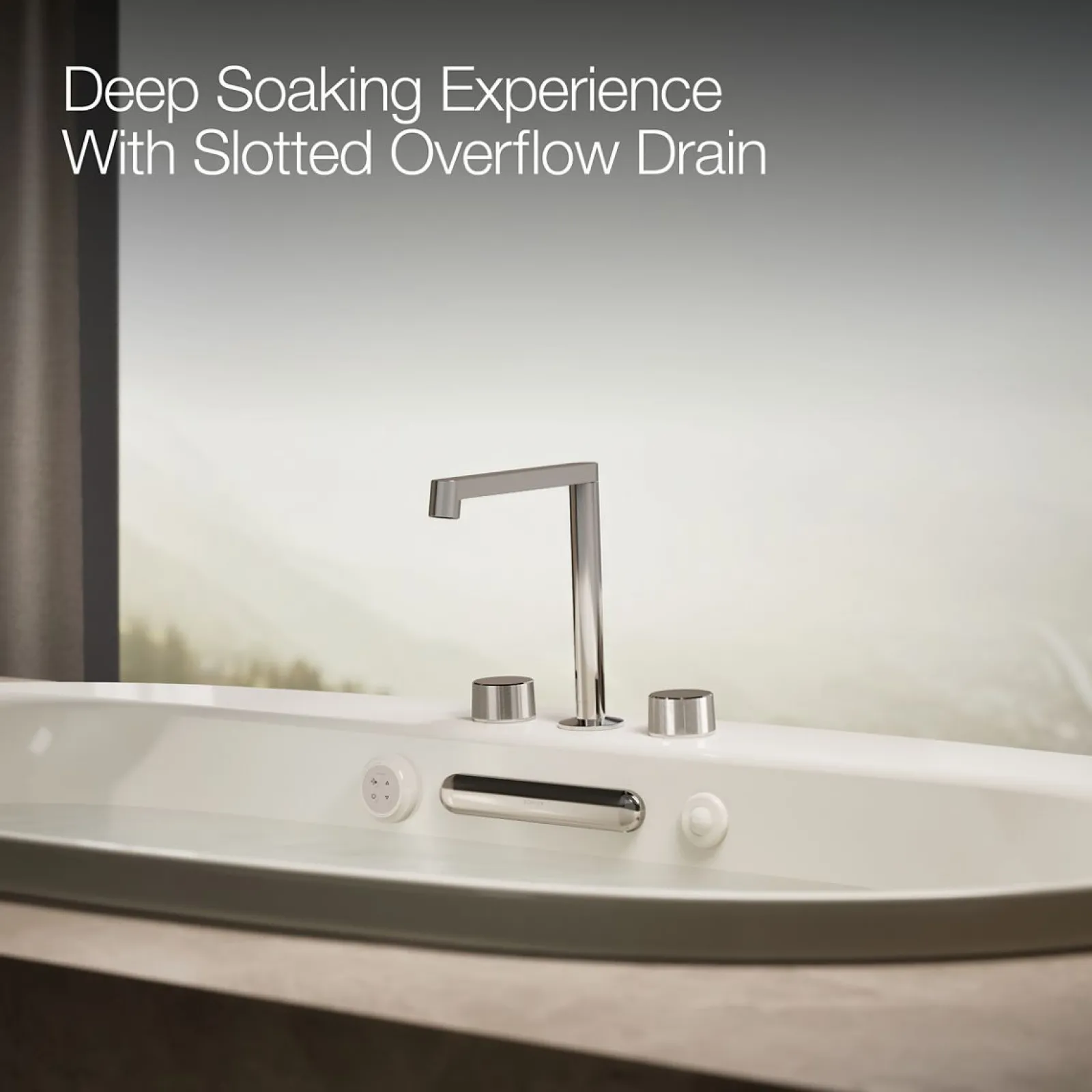 65-1/2" x 35-3/4" drop-in Heated BubbleMassage™ air bath with whirlpool^Kohler Best