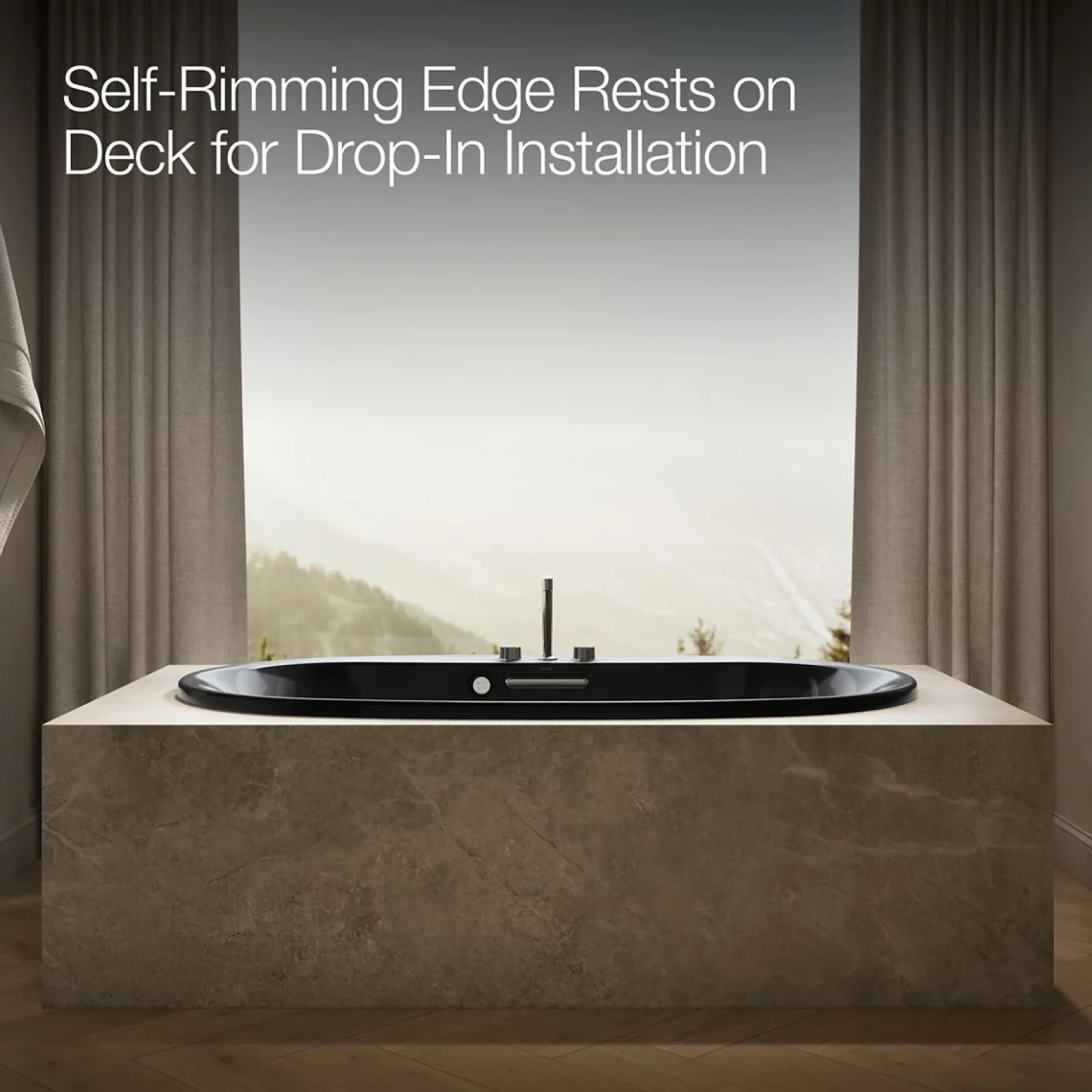 71-1/2" x 41-1/2" drop-in Heated BubbleMassage™^Kohler New
