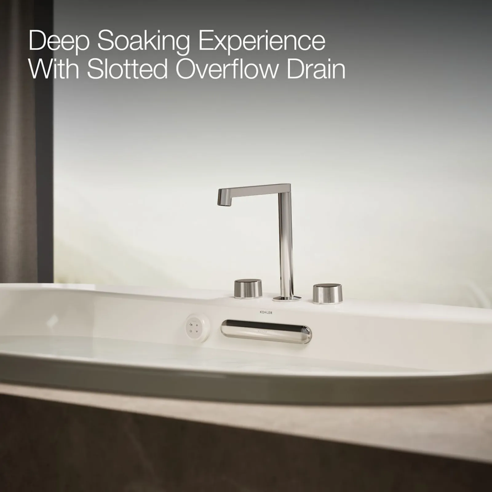 71-1/2" x 41-1/2" drop-in Heated BubbleMassage™ air bath with Bask® heated surface^Kohler Online