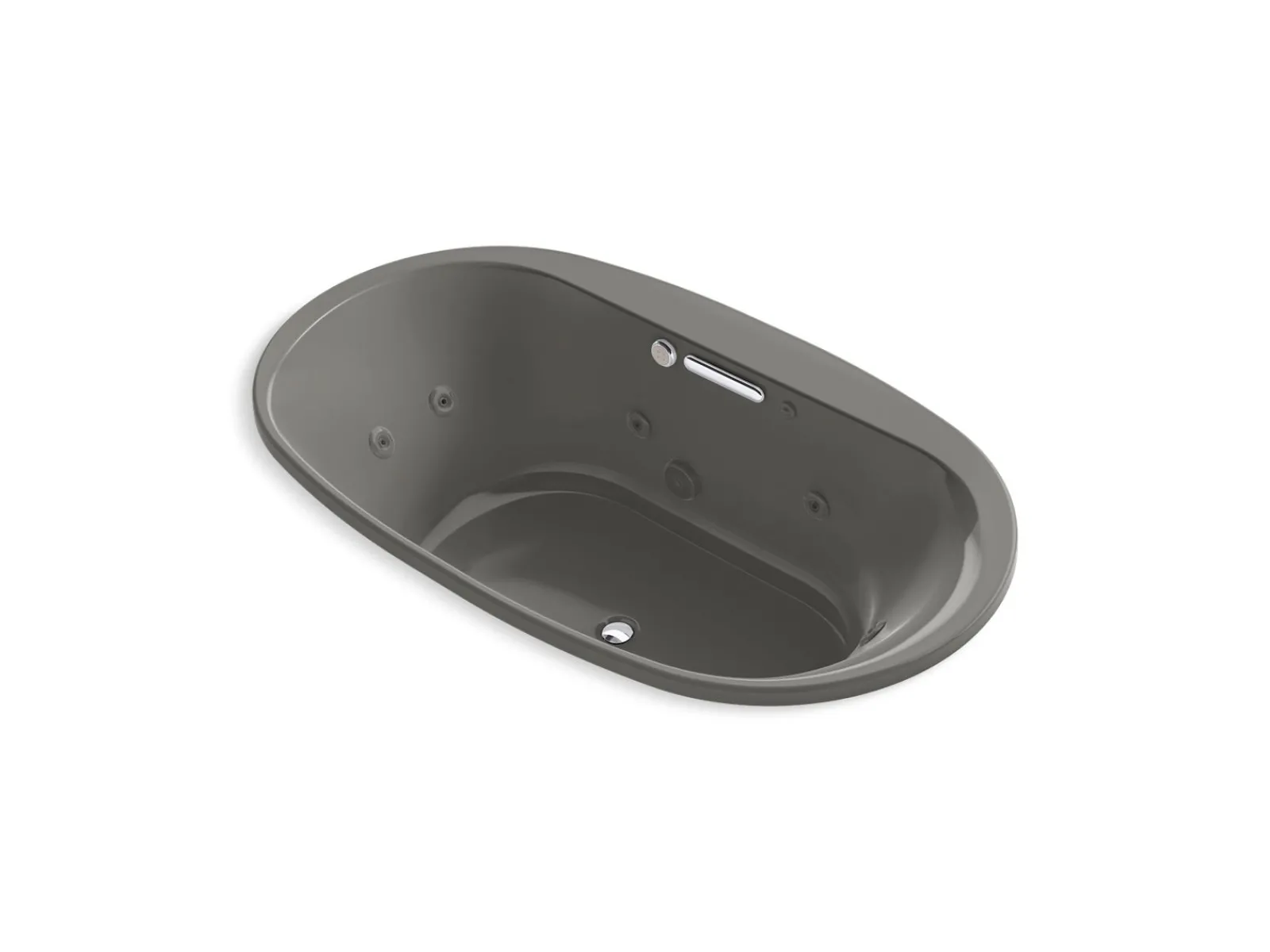 71-1/2" x 41-1/2" drop-in Heated BubbleMassage™ air bath with whirlpool^Kohler New