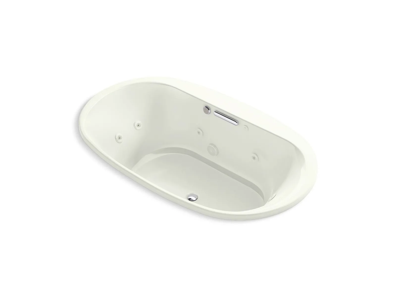 71-1/2" x 41-1/2" drop-in Heated BubbleMassage™ air bath with whirlpool^Kohler New