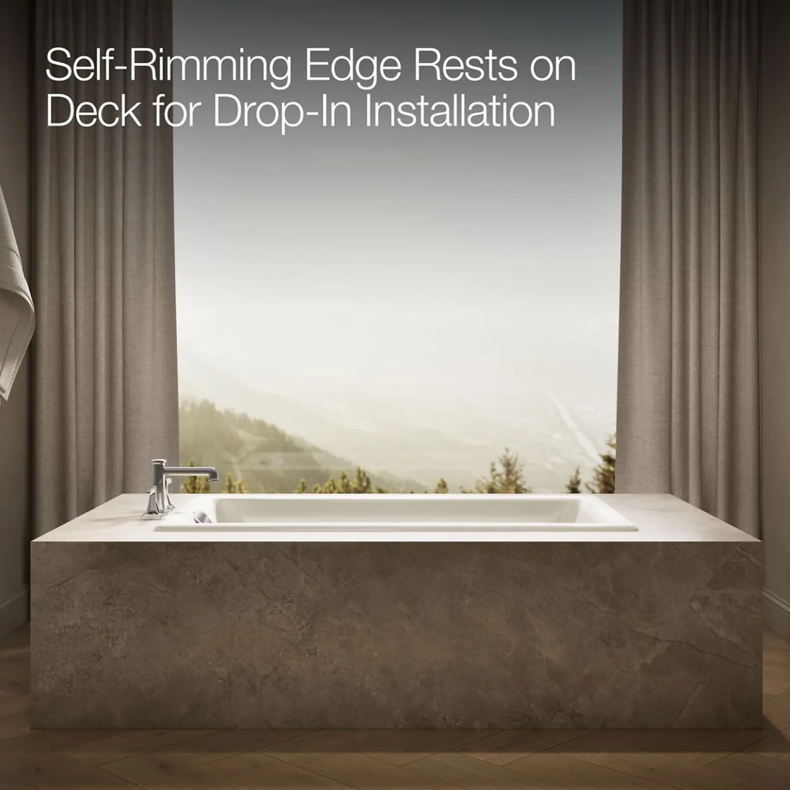 60" x 32" drop-in Heated BubbleMassage™ air bath^Kohler Outlet