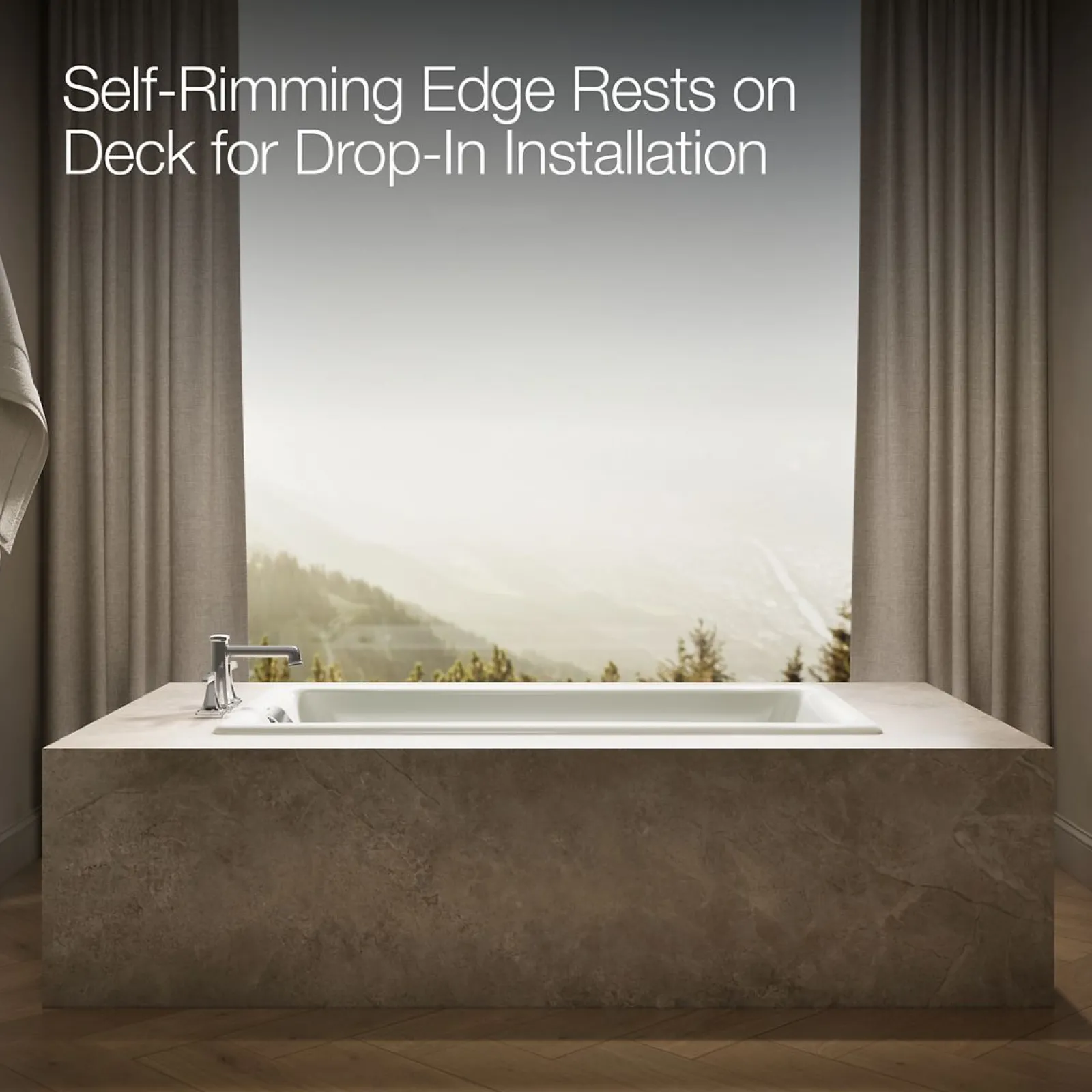 60" x 32" drop-in Heated BubbleMassage™ air bath^Kohler Best