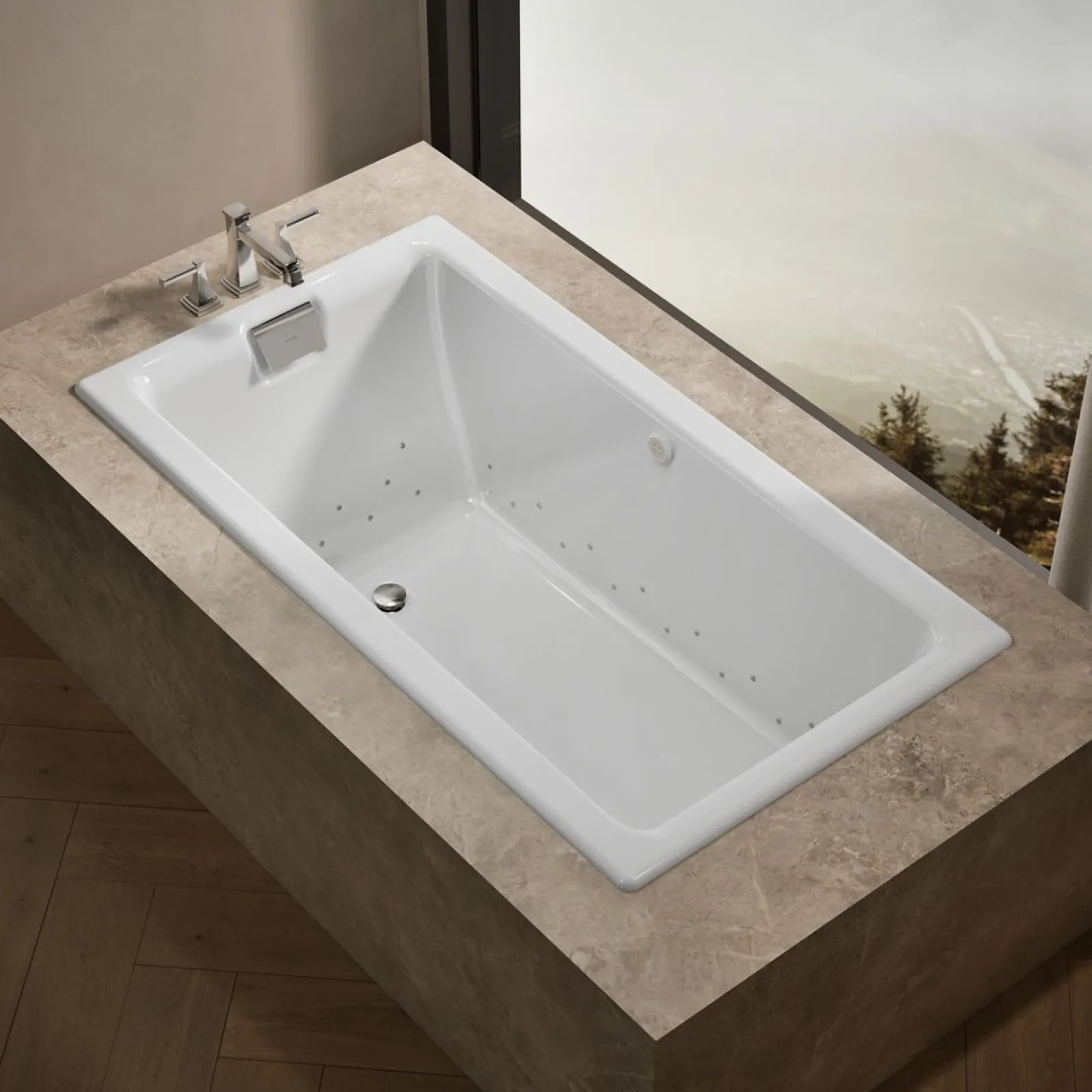 66" x 36" drop-in Heated BubbleMassage™ air bath^Kohler