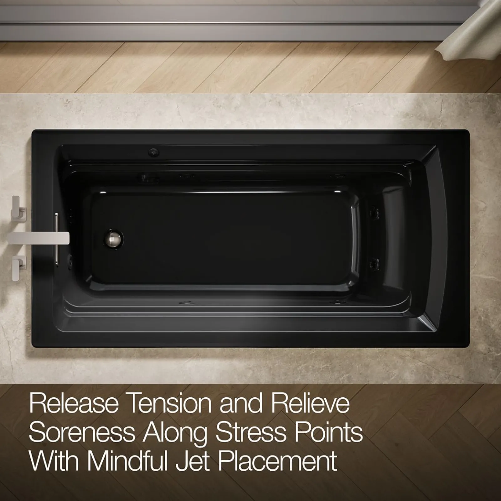 72" x 36" drop-in heated whirlpool bath^Kohler