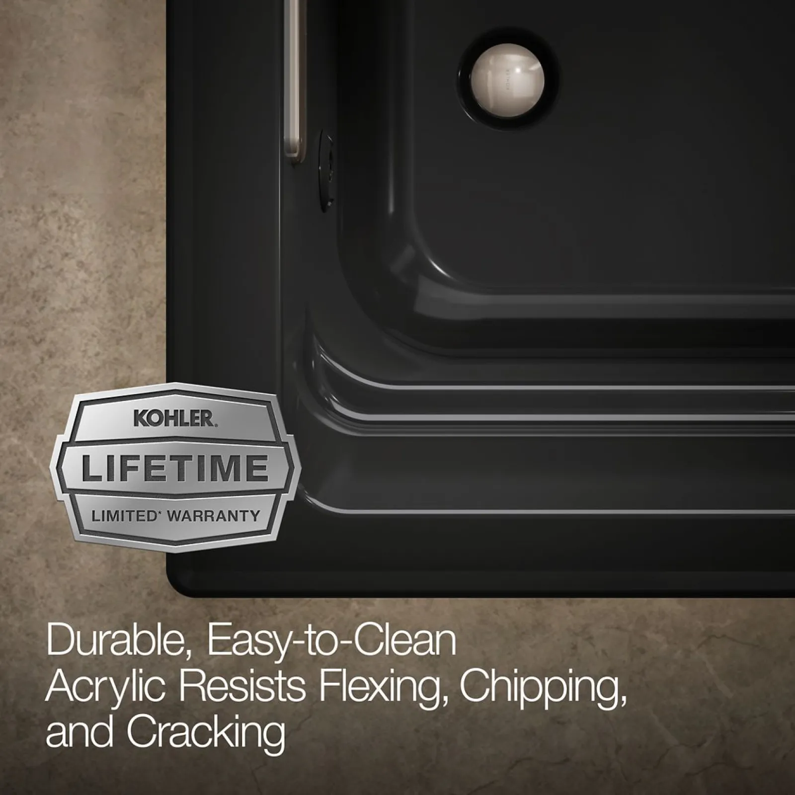 72" x 36" drop-in heated whirlpool bath^Kohler