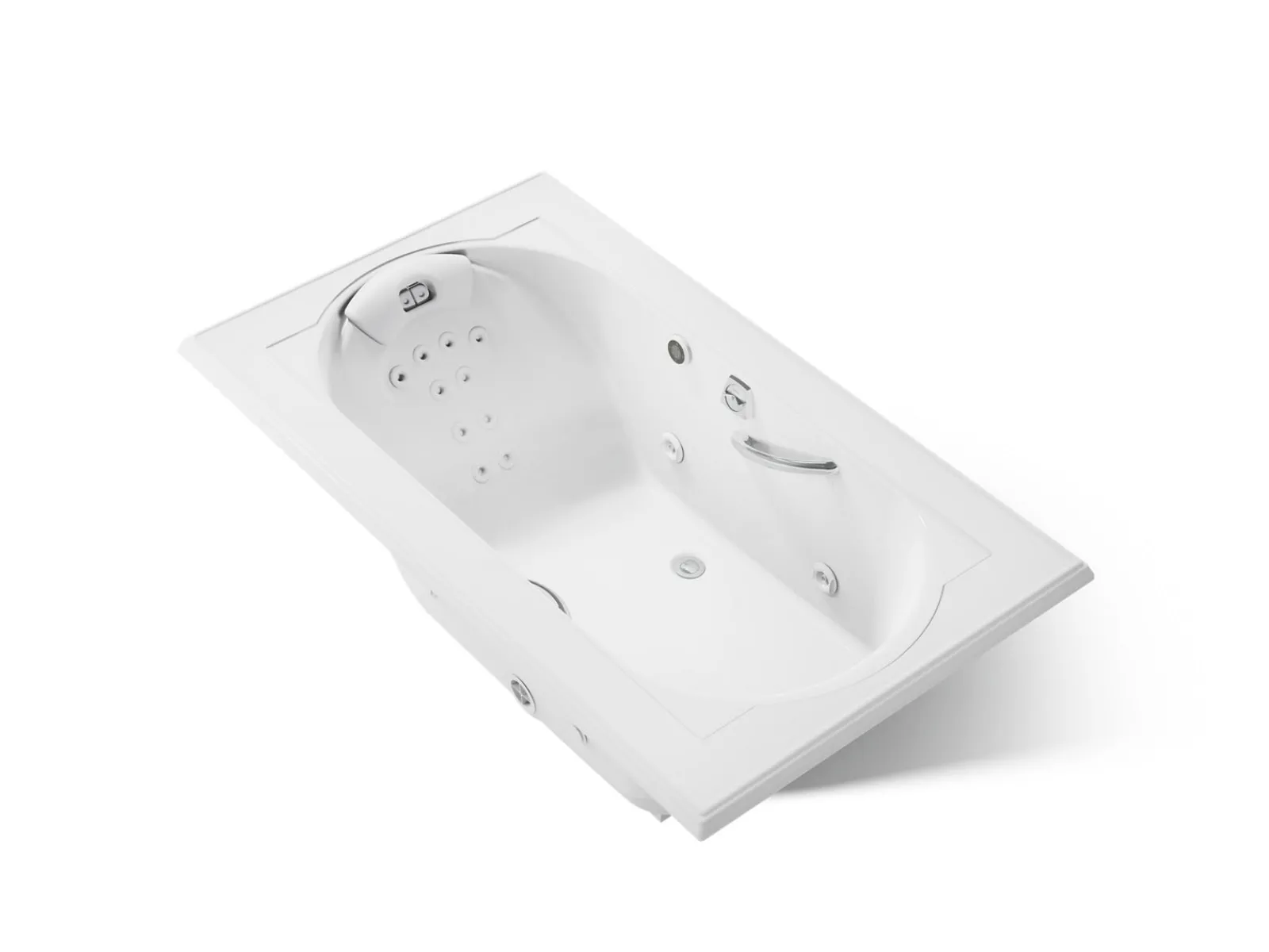 72" x 42" drop-in heated whirlpool bath^Kohler